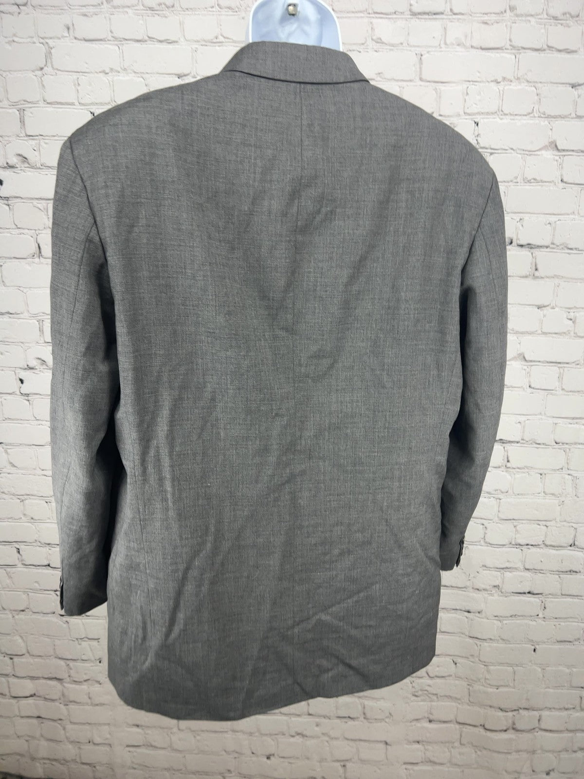 VTG Hugo Boss Batman Future Gray 100% Wool 3 Button Blazer Sport Coat 42R