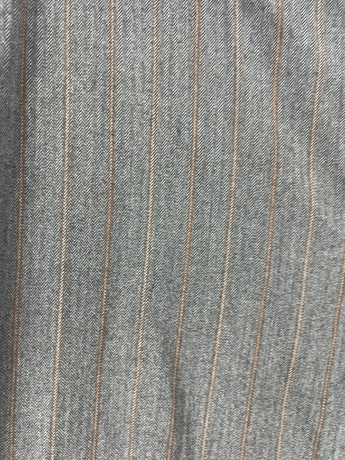 Talbots Gray Pinstripe Herringbone Stretch Trouser Pants Women's 14