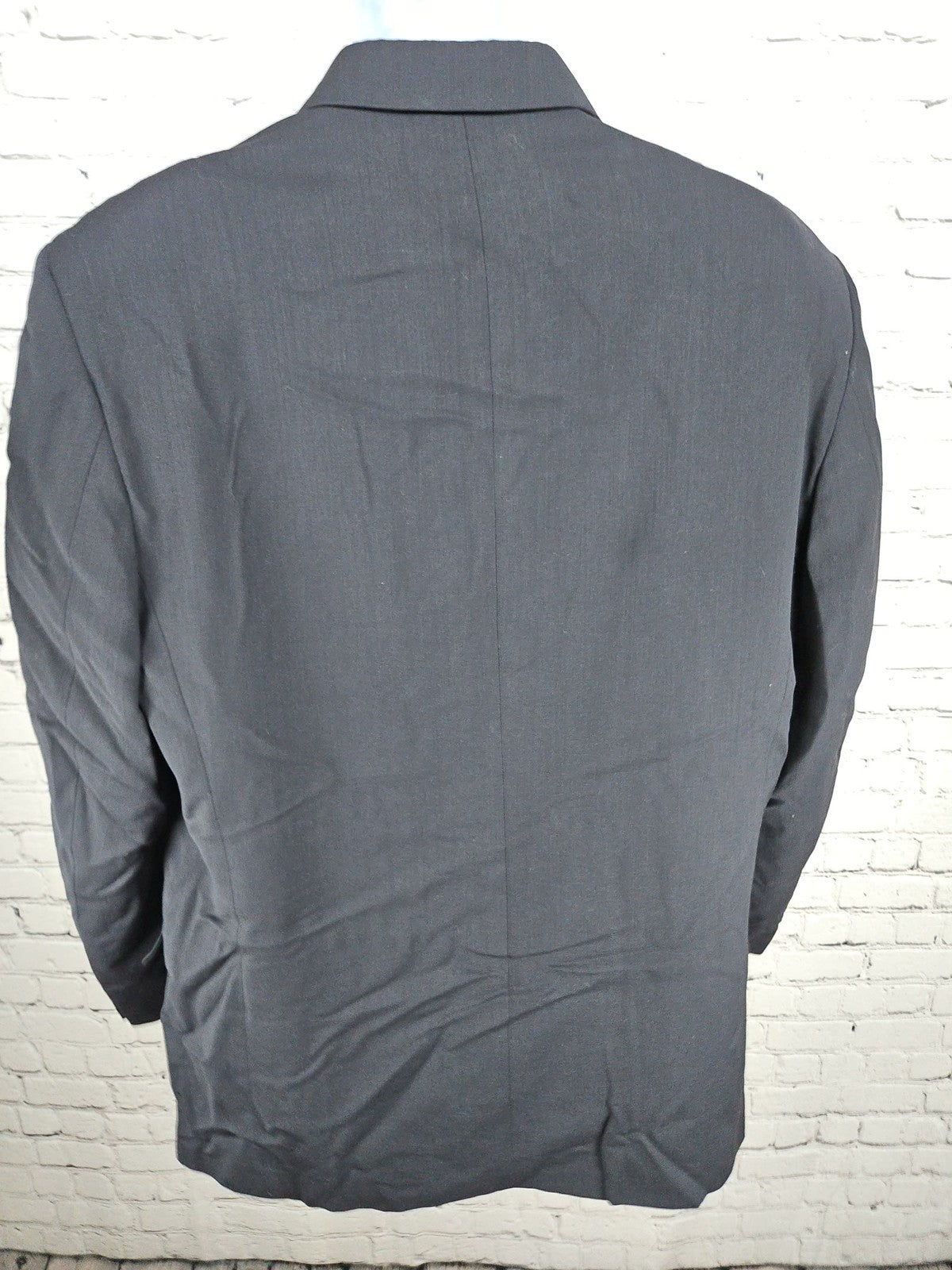 VTG Giorgio Sanetti Navy 100% Wool 3 Button Notch Blazer Sport Coat Italy 42R