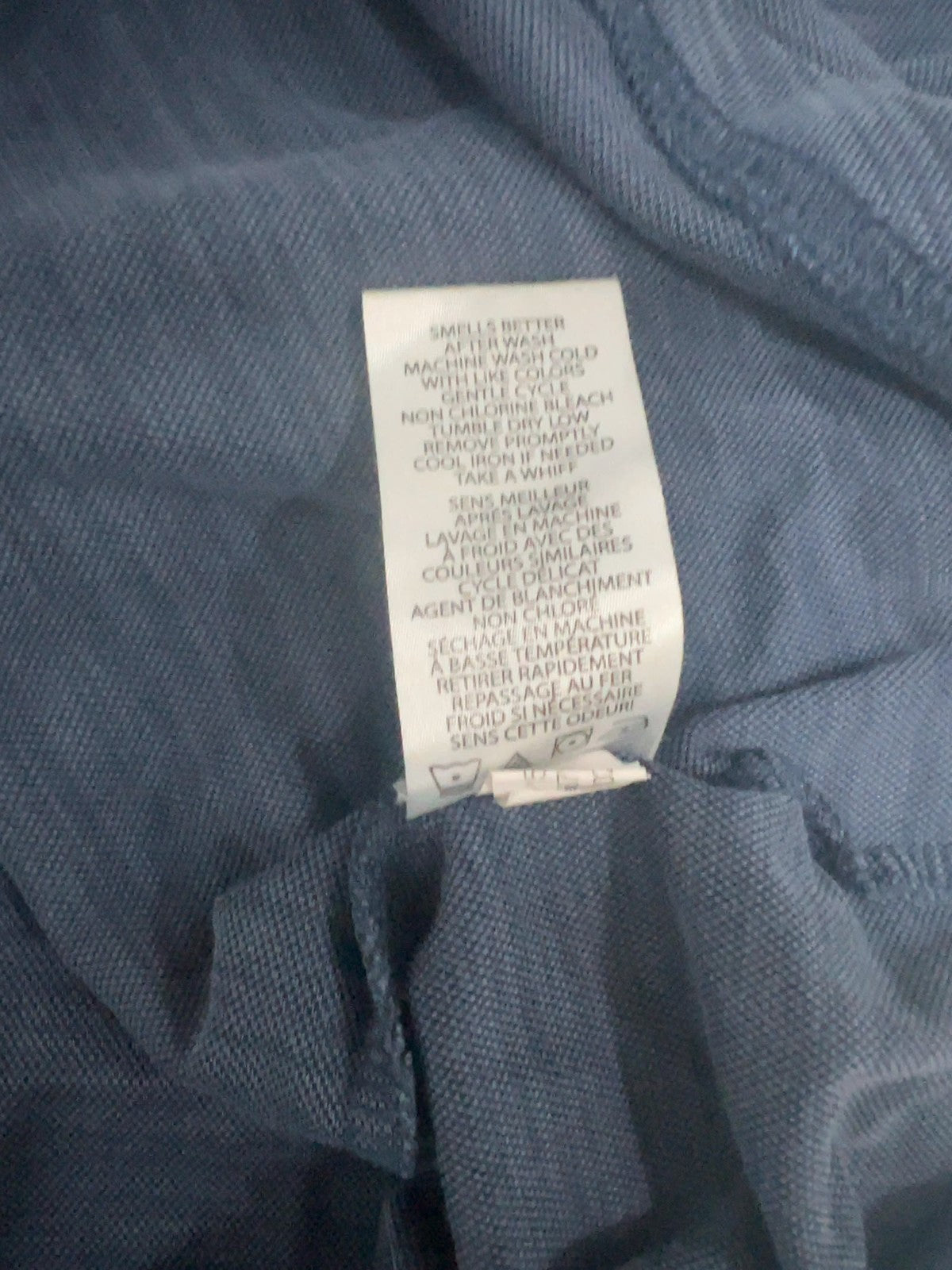 Travis Mathew Blue Heather Pima Cotton Blend Short Sleeve Golf Polo Shirt L