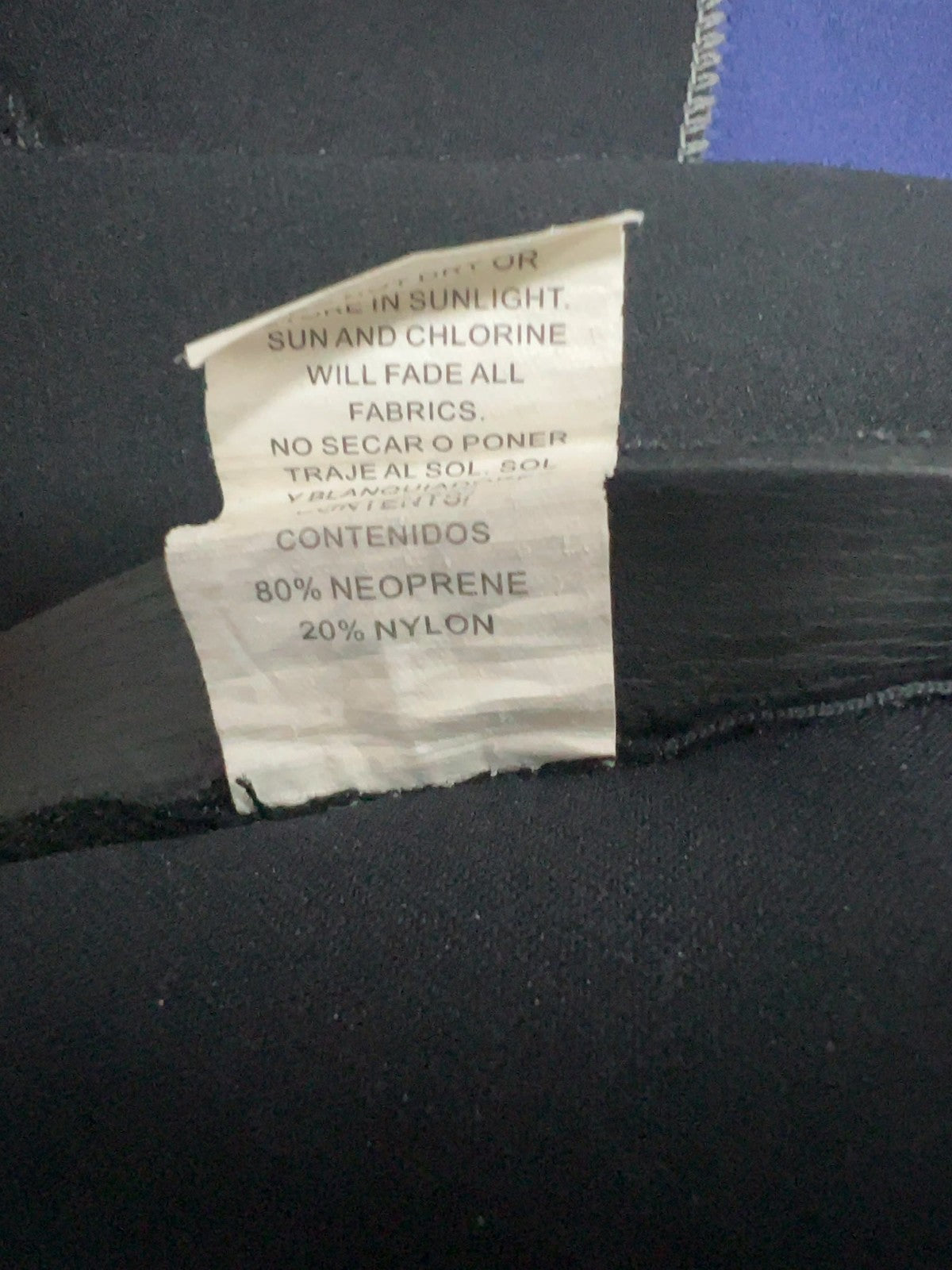 Henderson Thermoprene 3mm Black Blue Back Zip Shorty Wetsuit Mens L