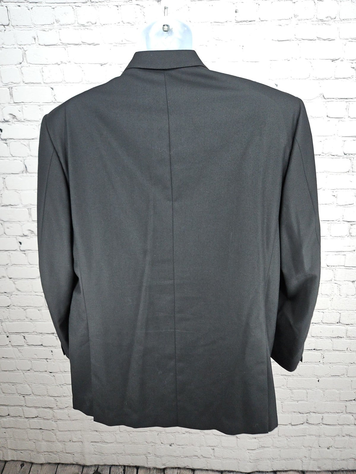 Corneliani Black Super 150s Virgin Wool 2 Button Notch Blazer Sport Coat 54R