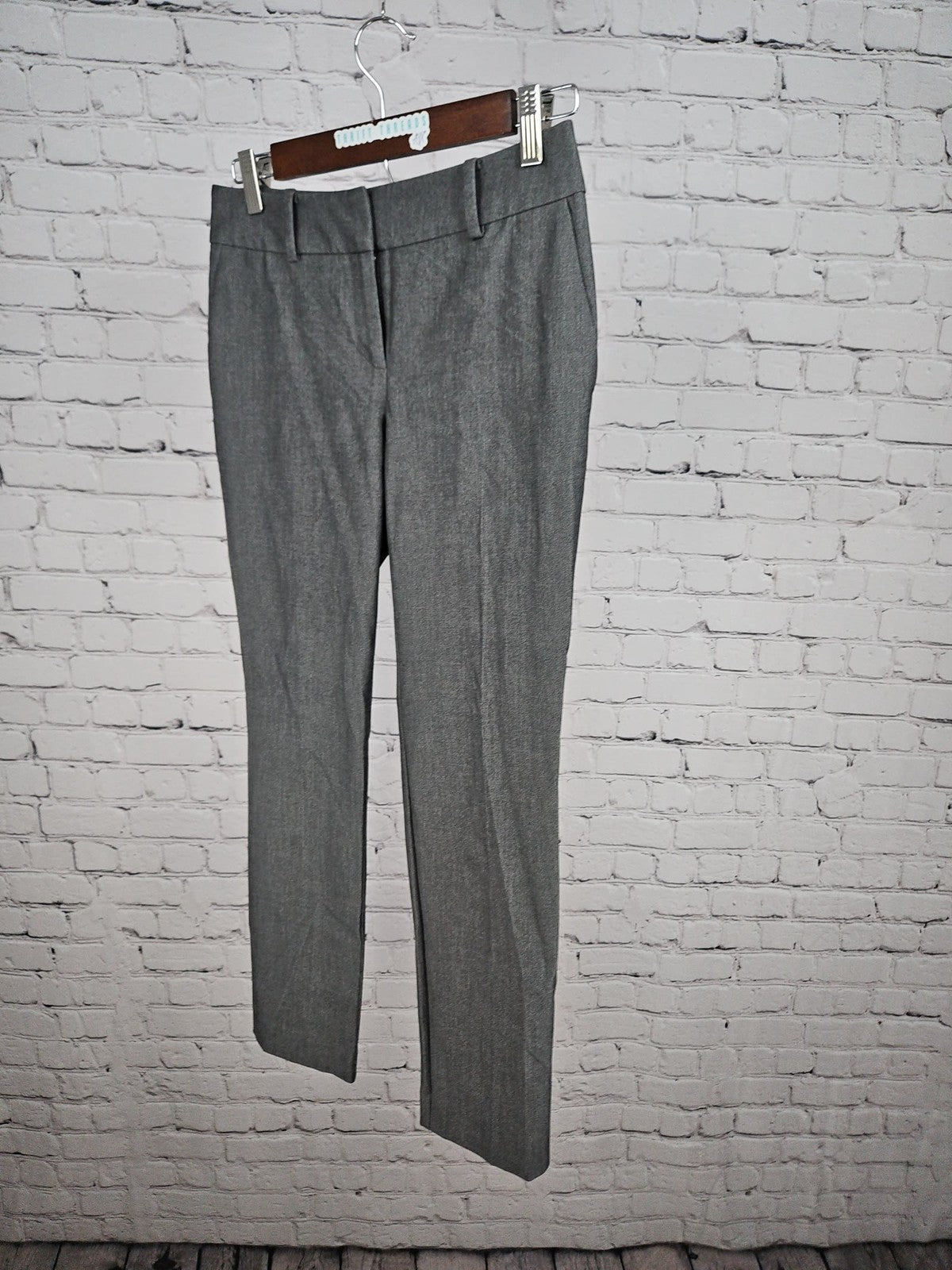 Ann Taylor Factory Petite Curvy Gray Slim Ankle Dress Pants 00P
