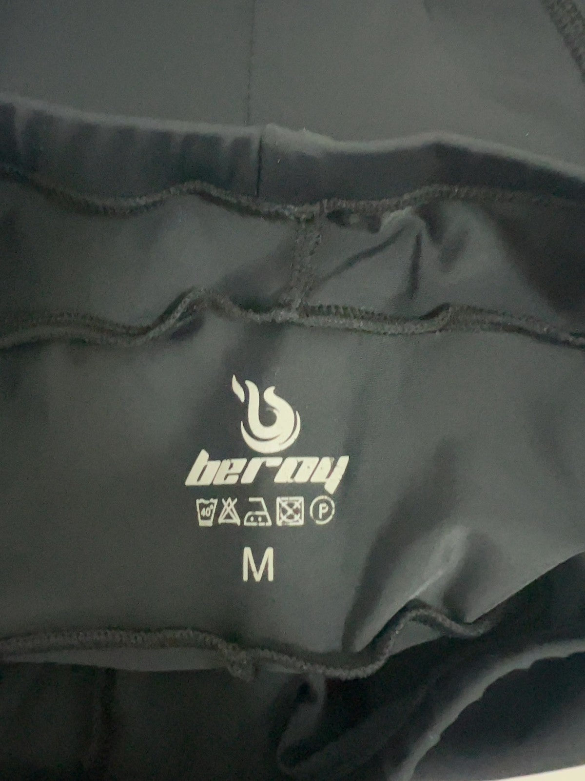 Beroy Black Pink Halftone Dot Padded Chamois Cycling Bike Shorts M (24X8)