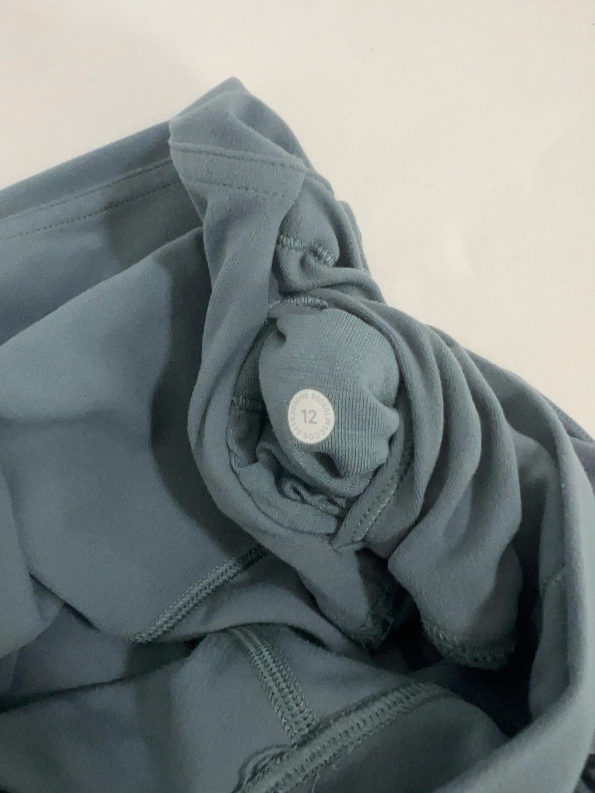 Lululemon Blue Ruched Tie Front High Rise Leggings Women's 12 (29X29)