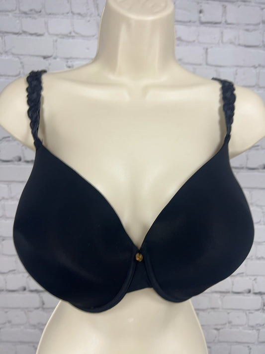 Natori Black Smooth Molded Cup Underwire Lace Strap T-Shirt Bra 38DDD