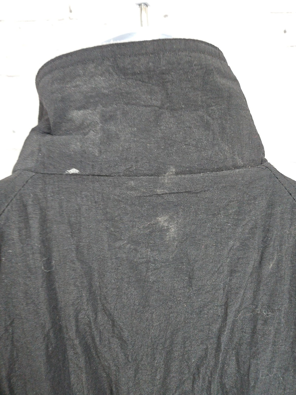 VTG Port Authority Nvidia Logo Black Fleece Lined Nylon Full Zip Jacket Mens M