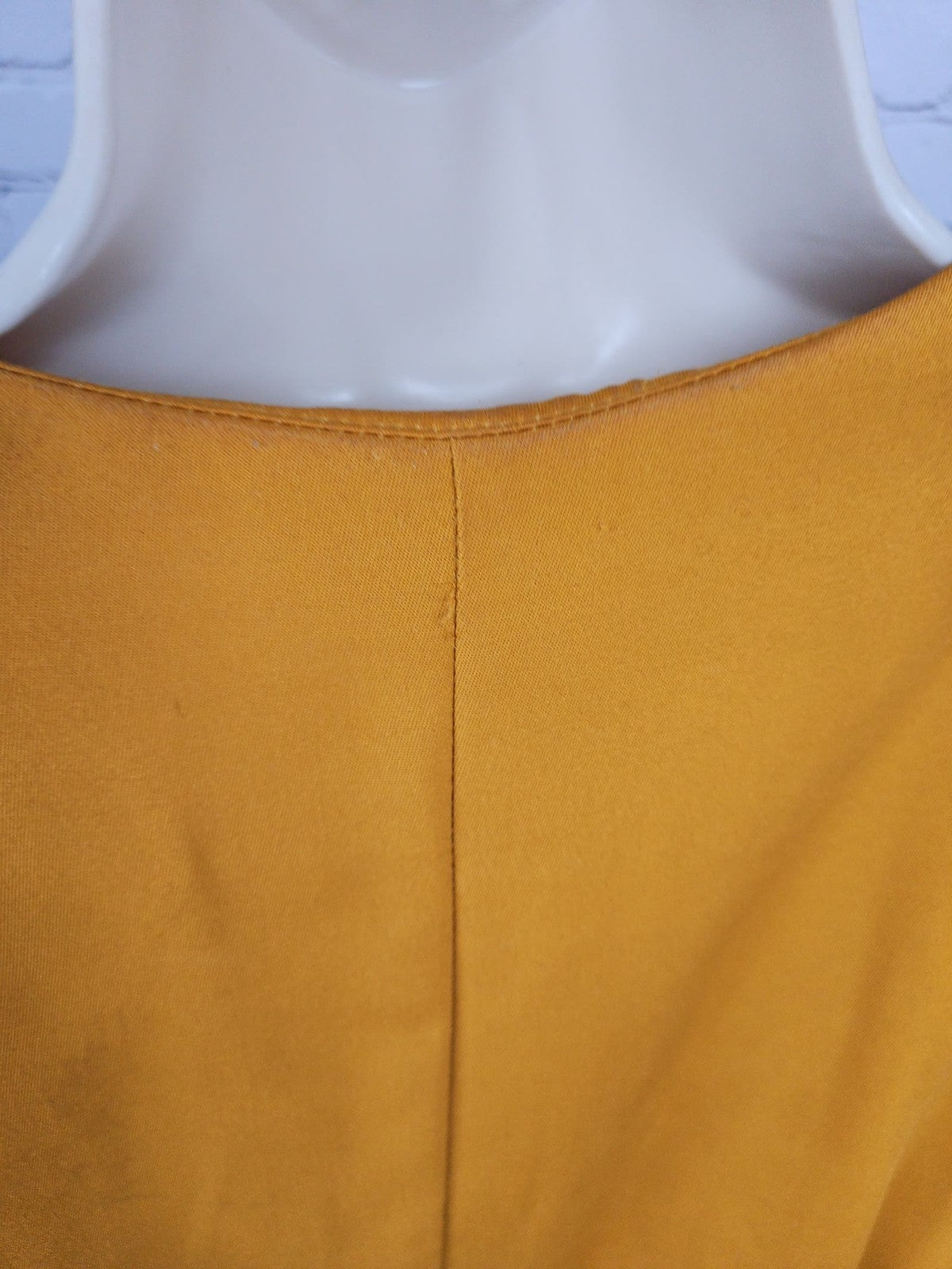 VTG Positive Influence Mustard Dolman Sleeve Belted Midi Dress Women's 16W