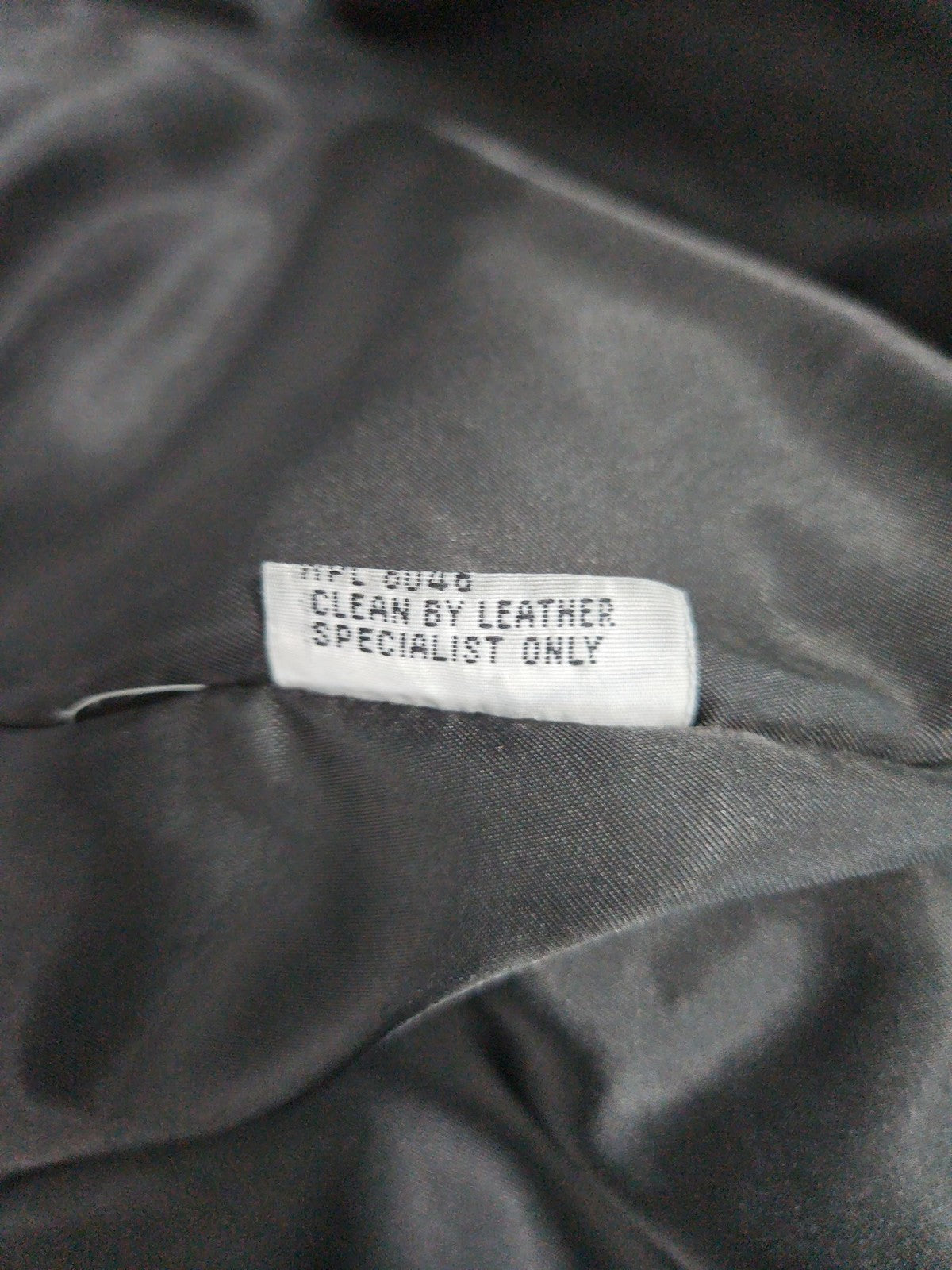 VTG Morgan Taylor Black Leather Asymmetric Shawl Collar Bomber Jacket Women's S