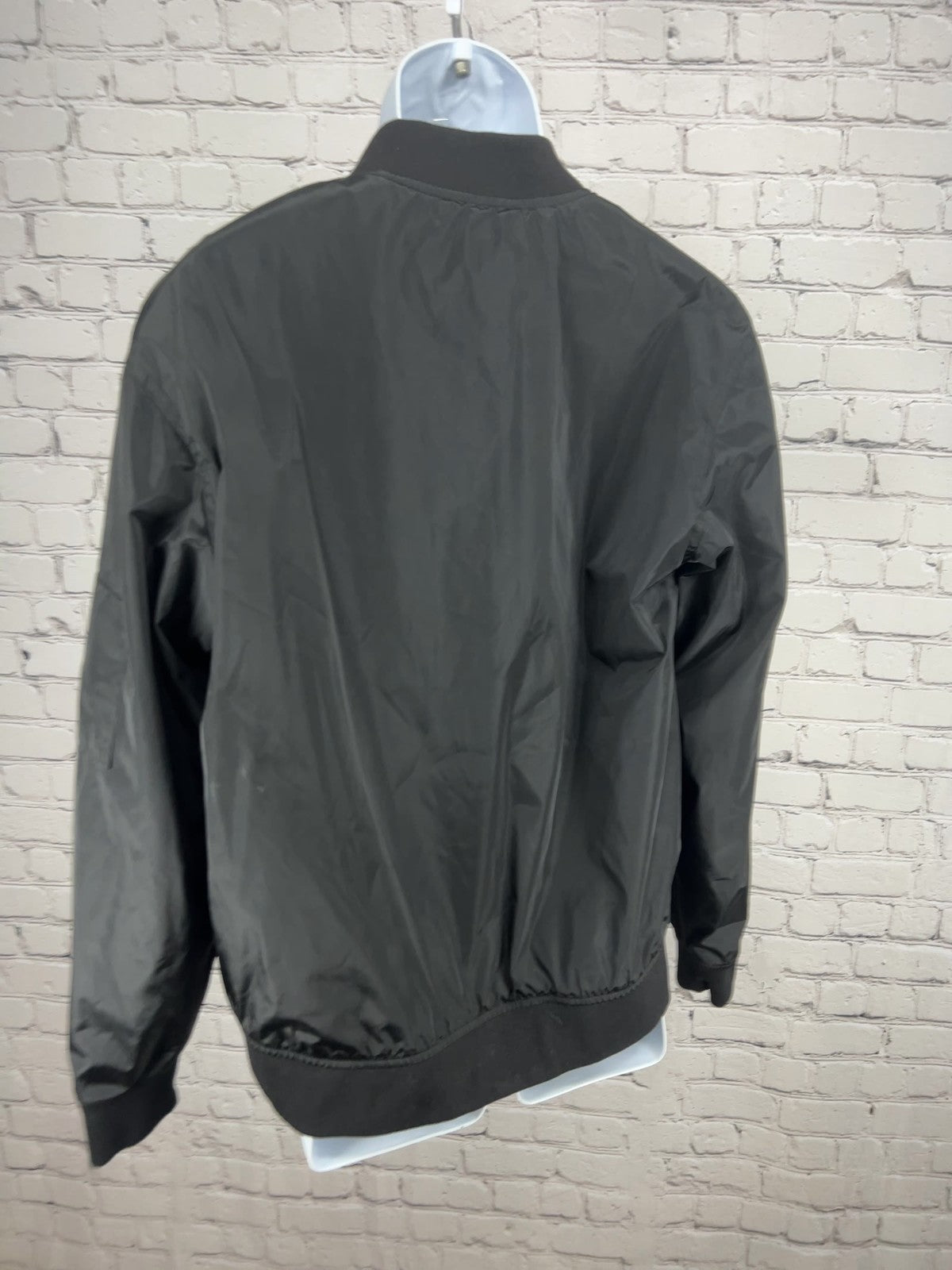Goose Island Beer Co Black Embroidered Logo Full Zip Bomber Jacket Men's M