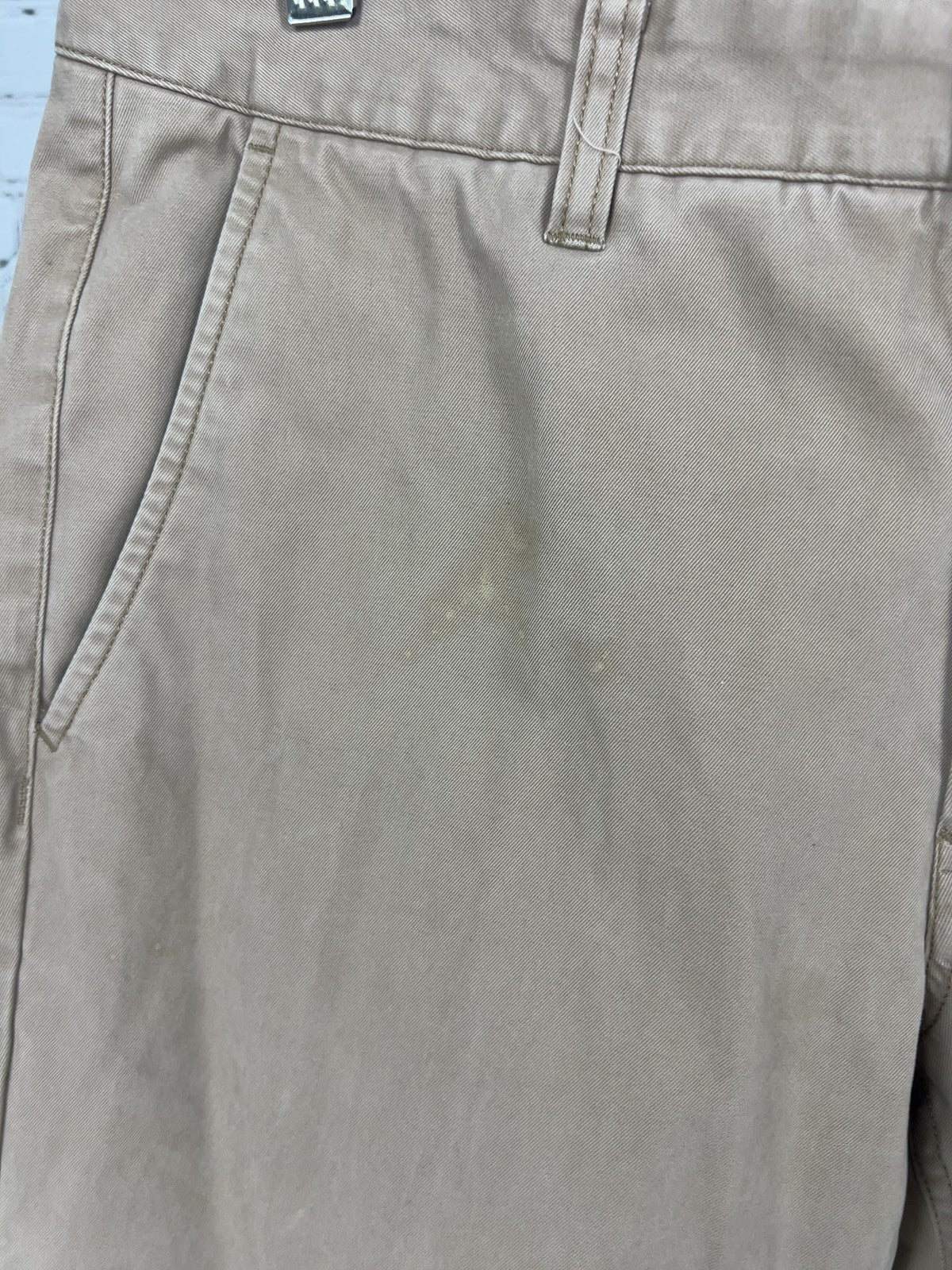 Bonobos Khaki 100% Cotton Straight Leg Flat Front Chino Pants 31x32