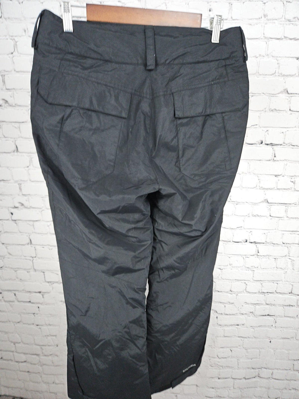 Columbia Black Insulated Straight Leg Women's Ski Snow Pants M (32X30)
