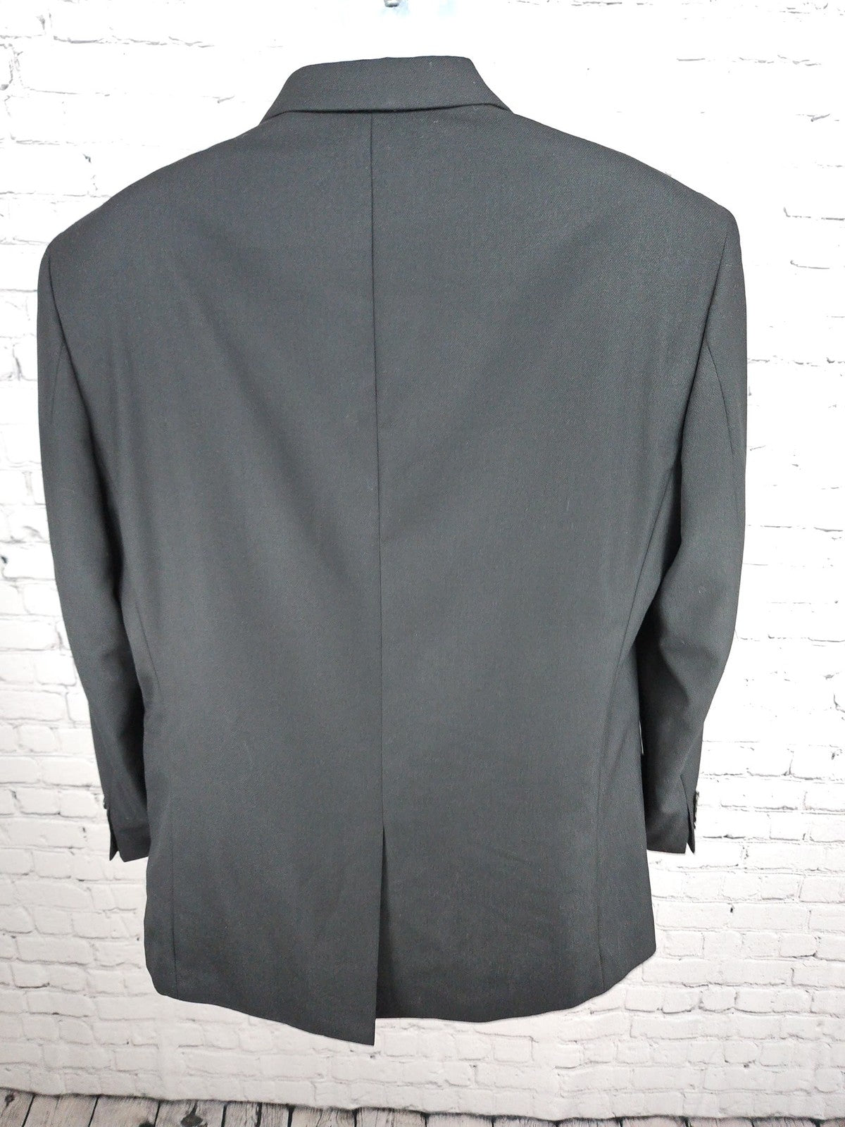 Croft & Barrow Black 2 Button Single Vented Notch Blazer Sport Coat 40R