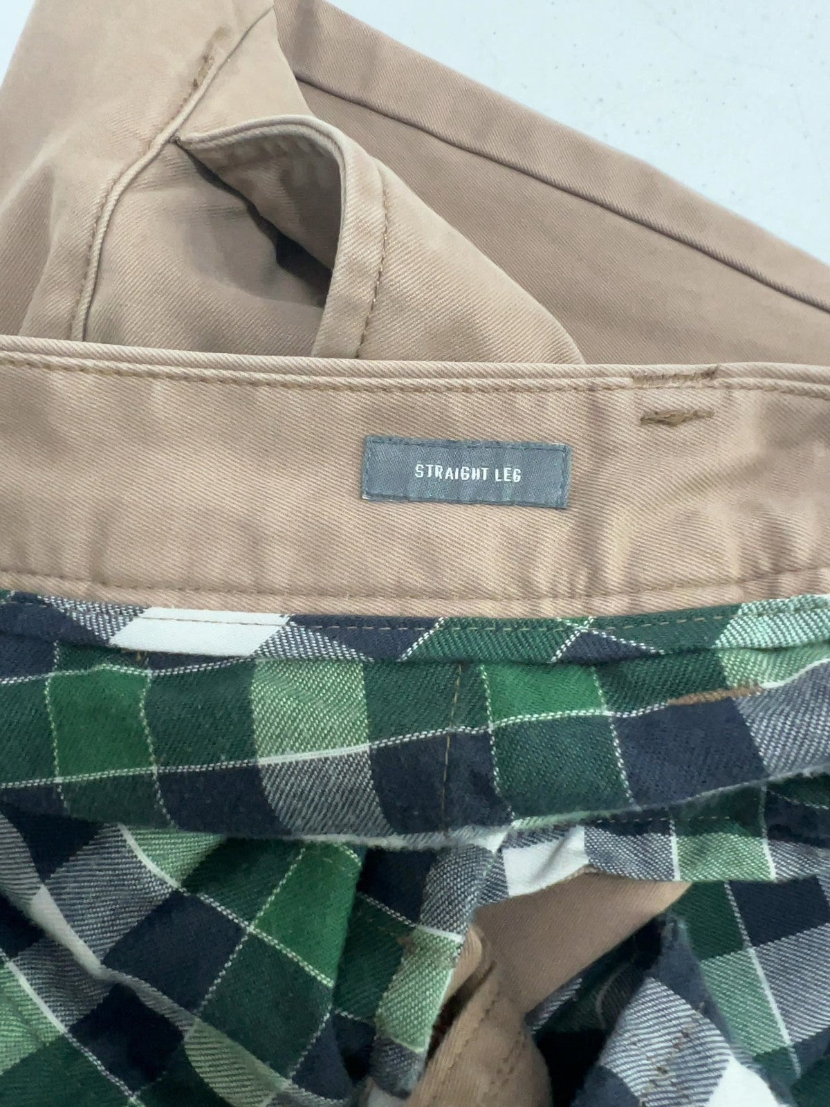 Bonobos Khaki 100% Cotton Straight Leg Flat Front Chino Pants 31x32