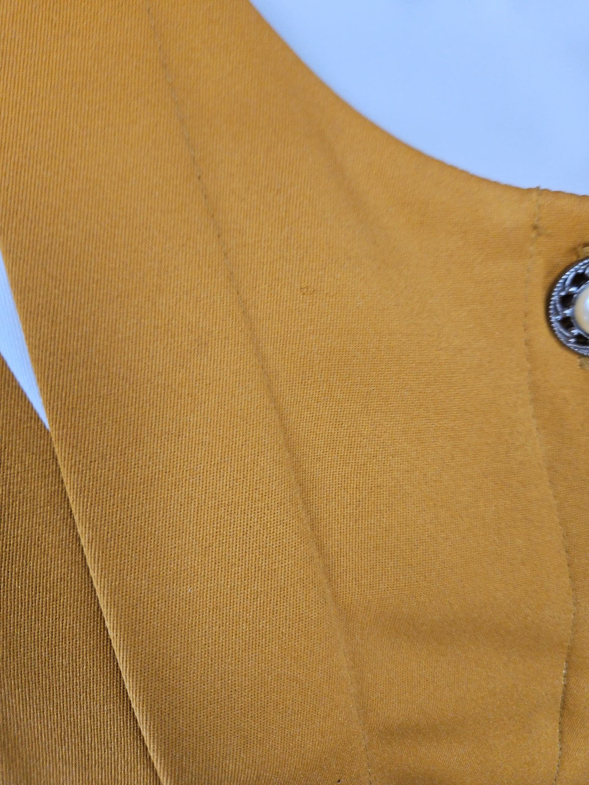 VTG Positive Influence Mustard Dolman Sleeve Belted Midi Dress Women's 16W