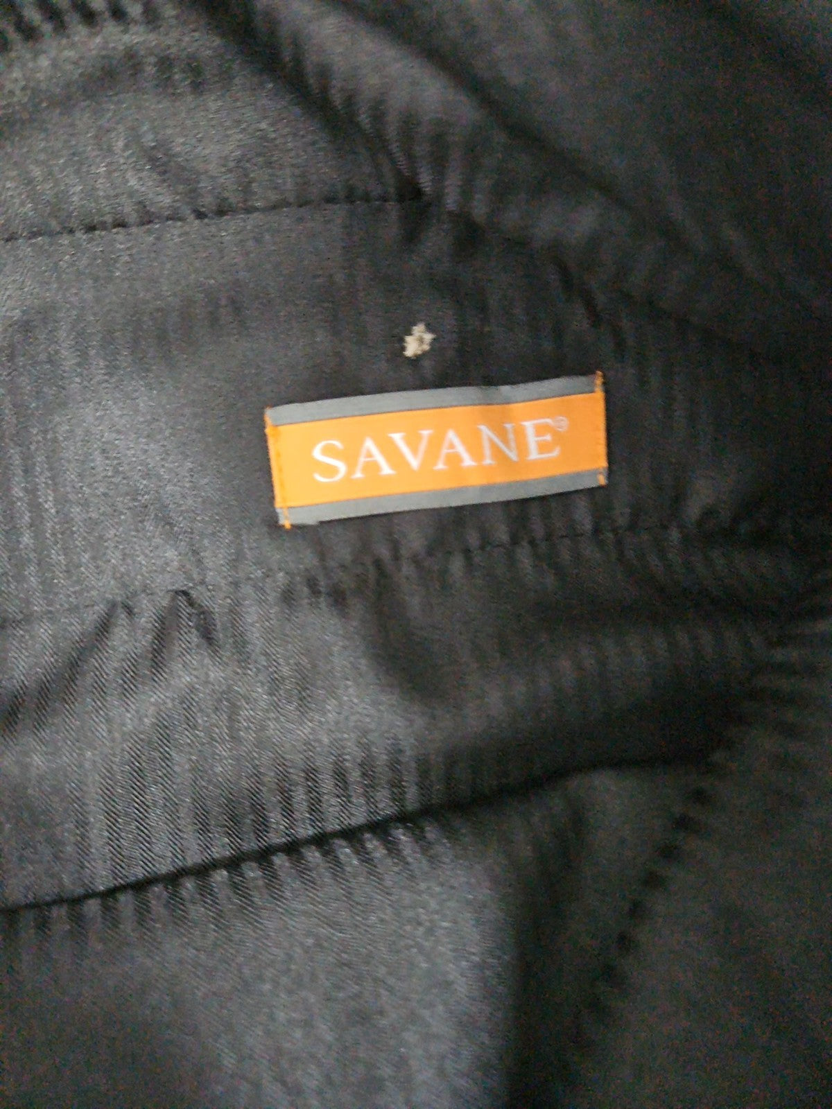 Savane Khaki 100% Polyester Pleated Front Cuffed Dress Pants Mens 36