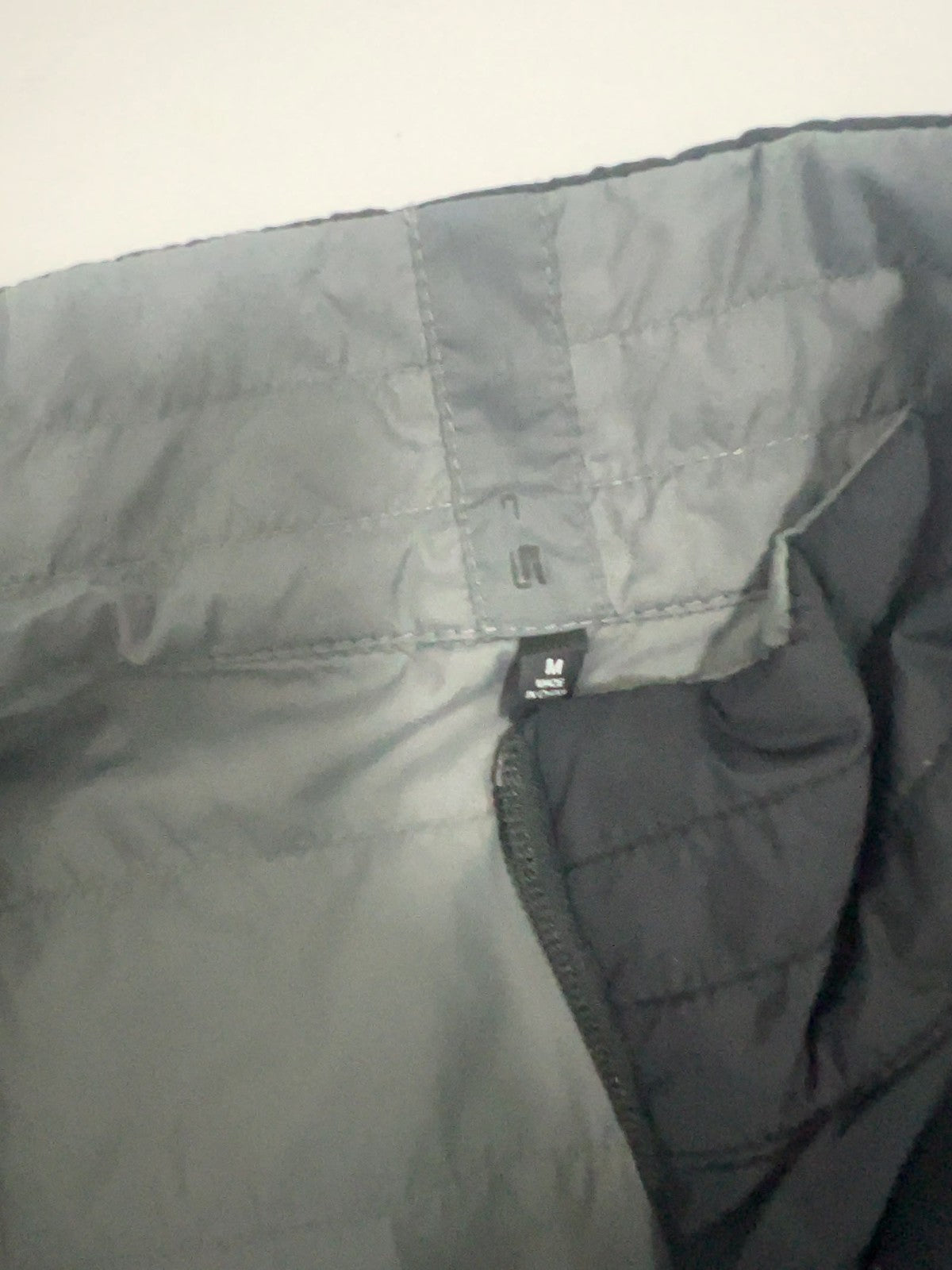 SpaceX Gray Black Reversible Quilted Puffer Full Zip Stand Collar Vest M