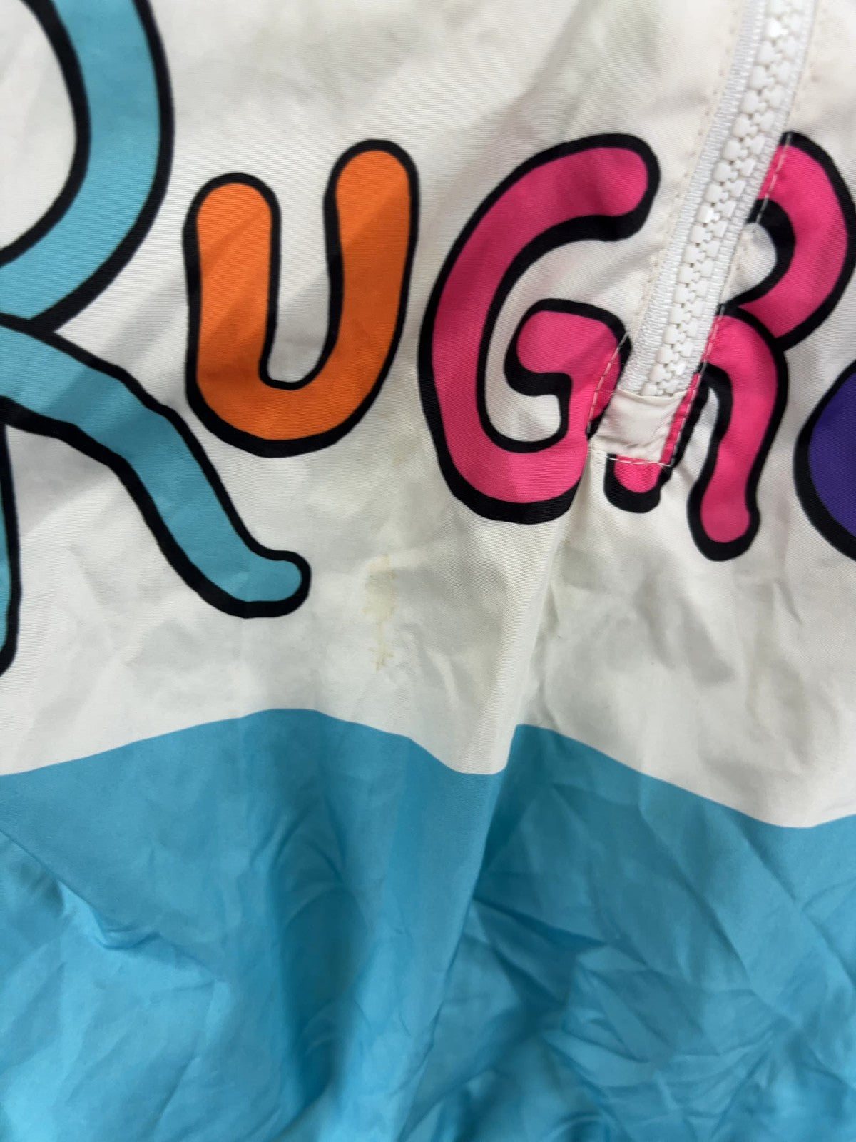 Members Only Nickelodeon Rugrats Cropped Half Zip Windbreaker Jacket L