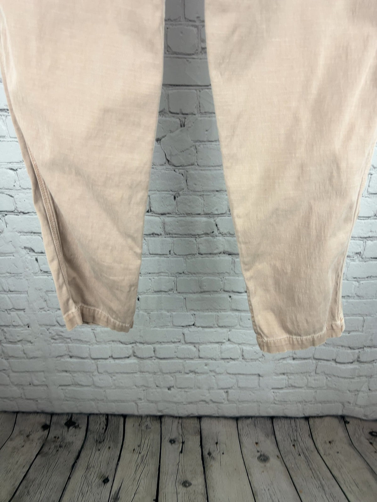 James Perse Blush Cotton Utility Drawstring Cropped Jogger Pants 1 (28X26)