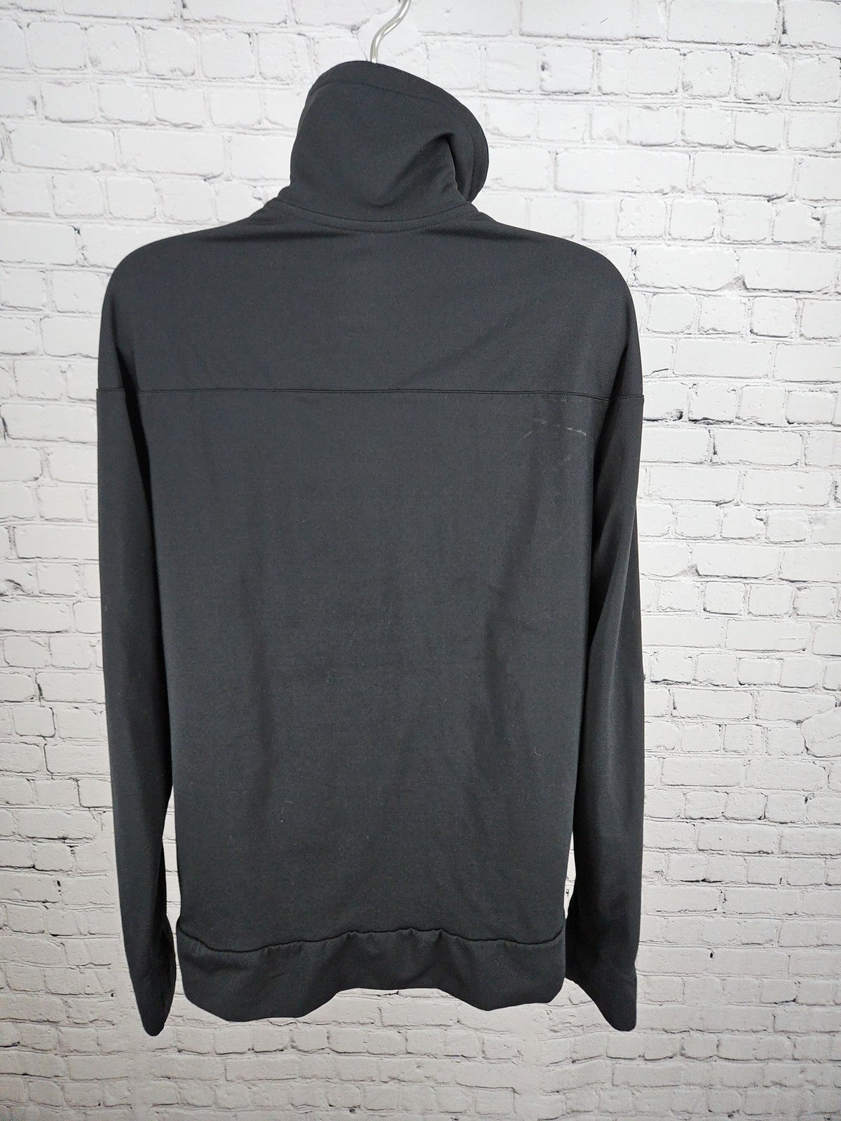 Adidas Techfit Black Full Zip Funnel Neck Thumbhole Track Jacket Women's XL