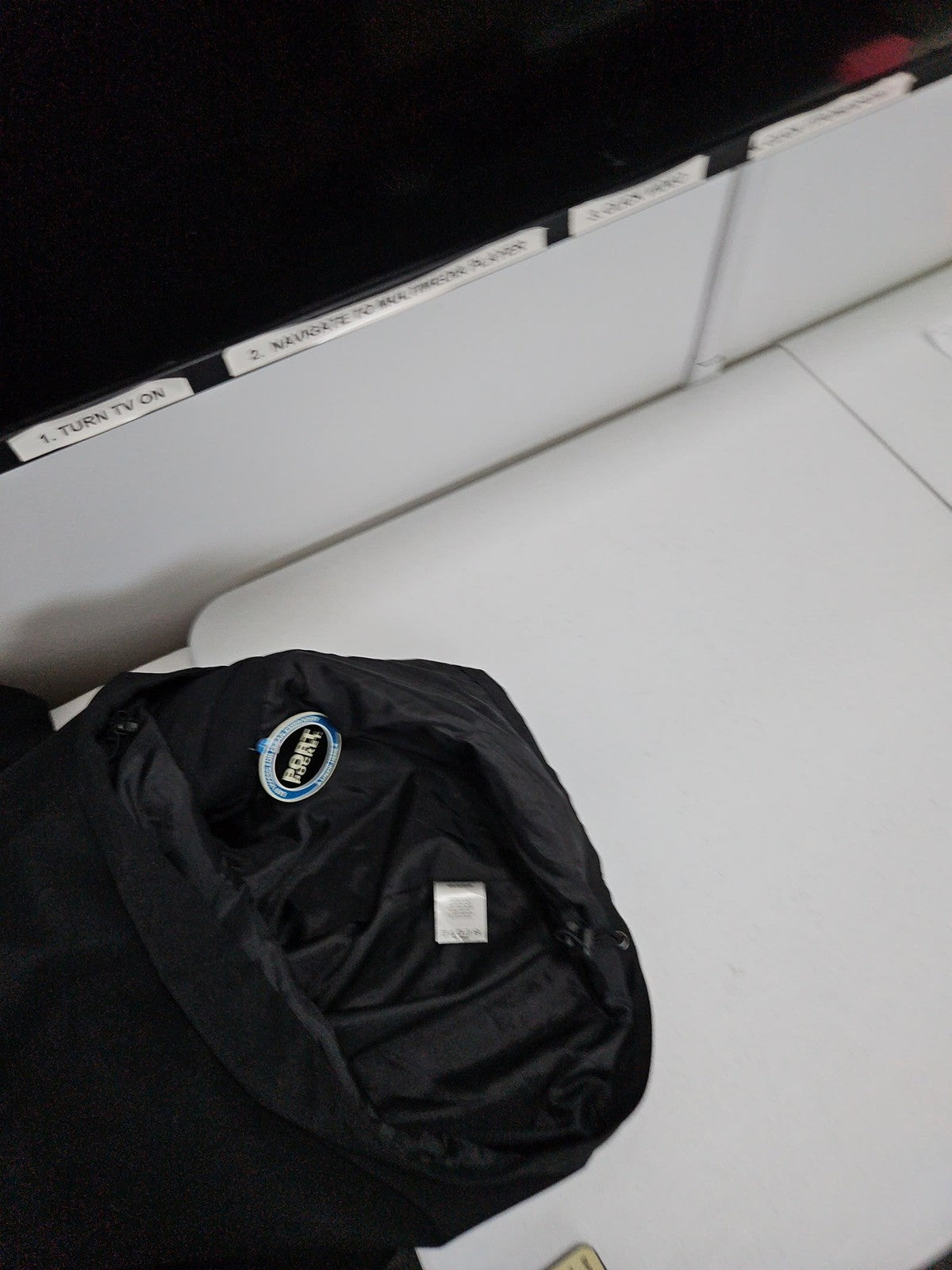 NWD Port Authority Black Hooded Full Zip Lined Jacket Red River Logo Men's L