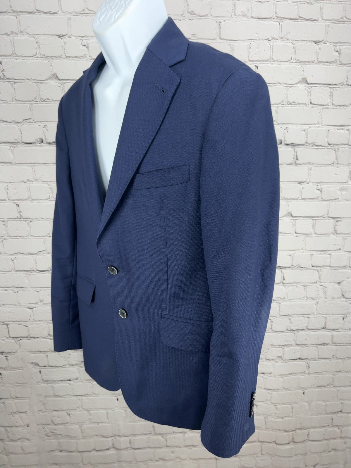 Joseph Abboud Heritage Navy 100% Wool 2 Button Slim Fit Blazer Sport Coat 40S