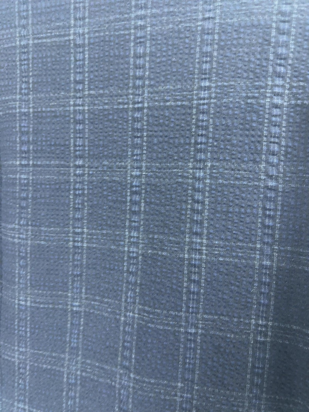 Awearness Kenneth Cole Navy Plaid Seersucker 2 Button Blazer Sport Coat XL