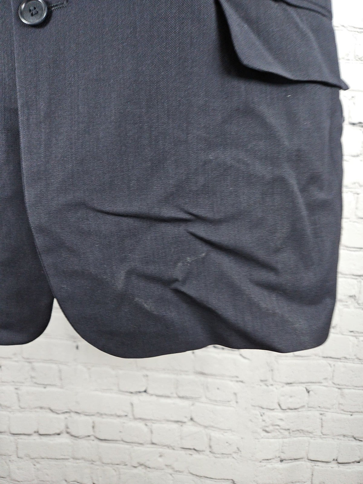 VTG Giorgio Sanetti Navy 100% Wool 3 Button Notch Blazer Sport Coat Italy 42R