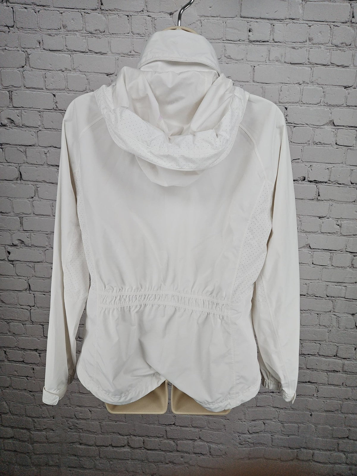 Zero Restriction Tour Series White Hooded Golf Jacket Spyglass Hill Women's L