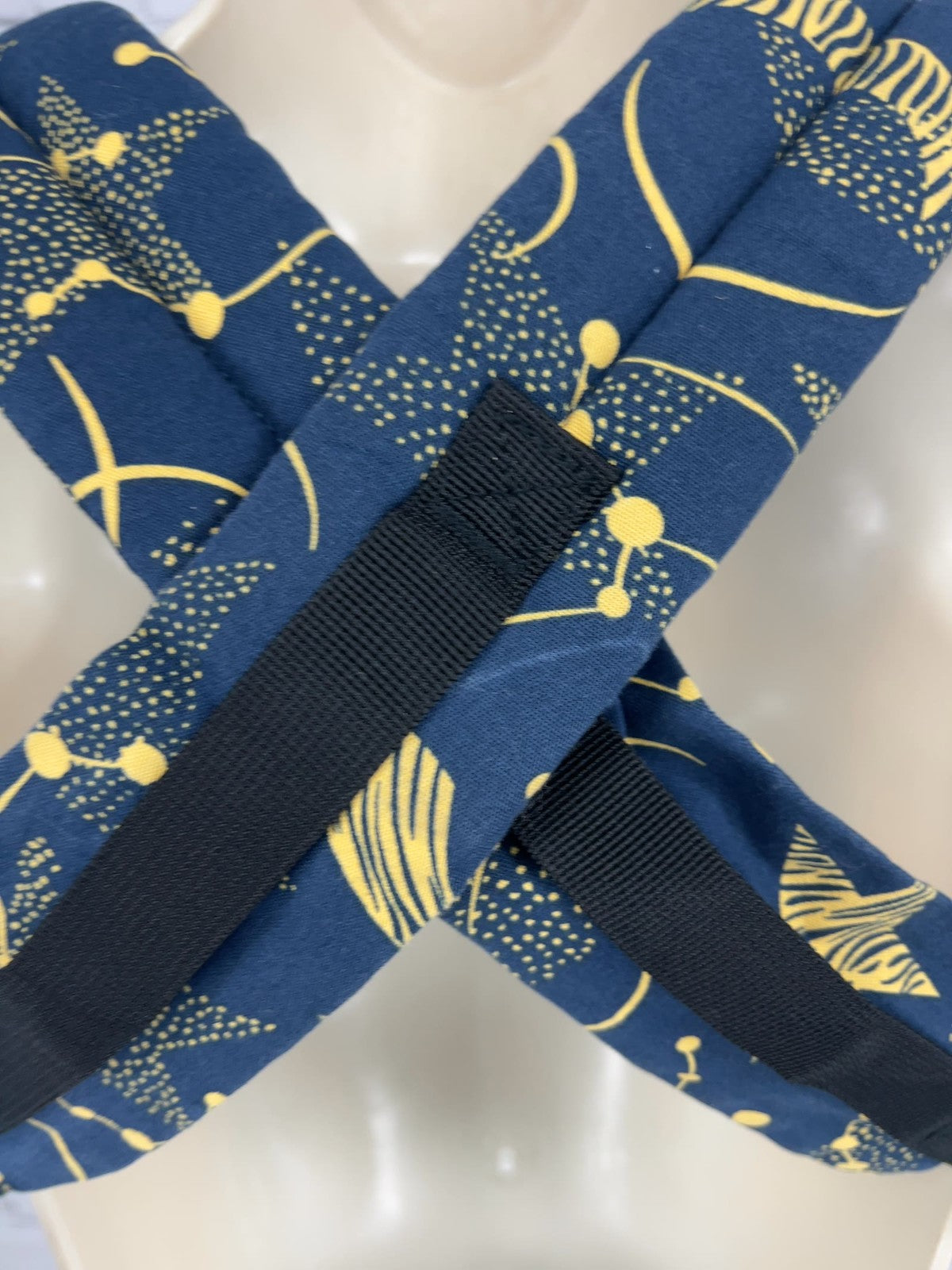 Momcozy Navy Yellow Constellation Print Cotton Baby Carrier 3-24 Months