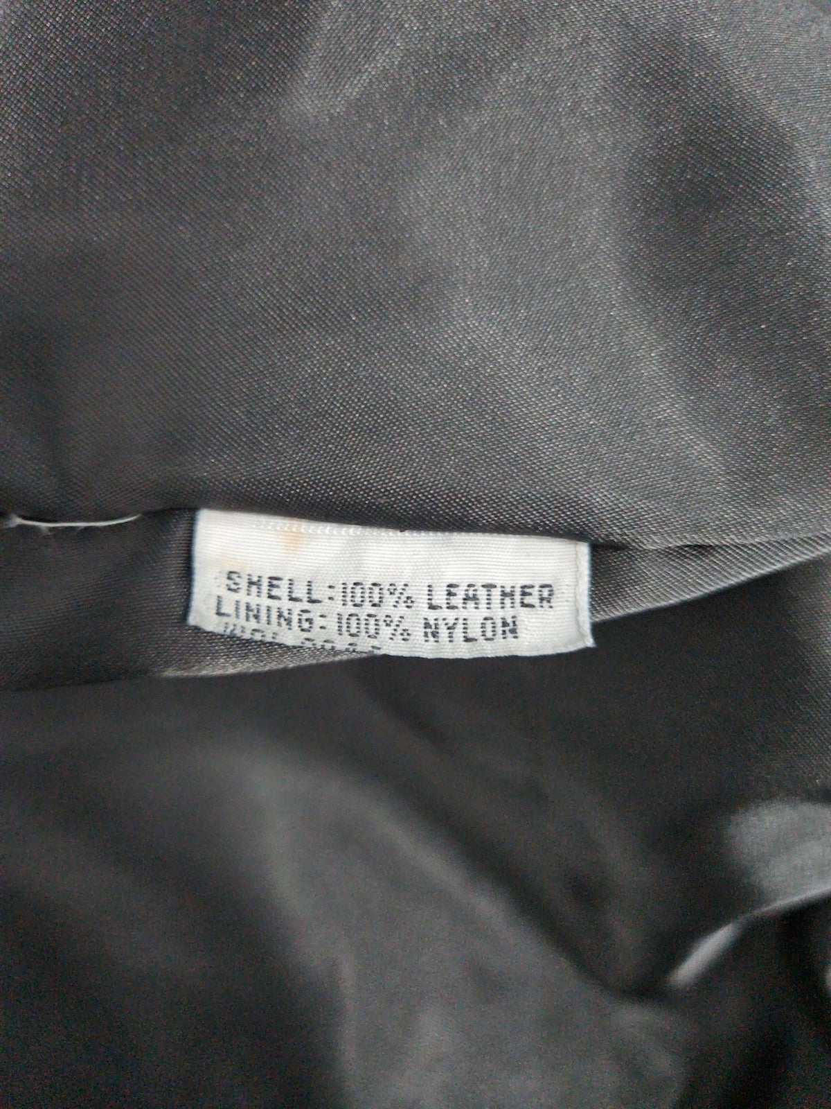 VTG Morgan Taylor Black Leather Asymmetric Shawl Collar Bomber Jacket Women's S