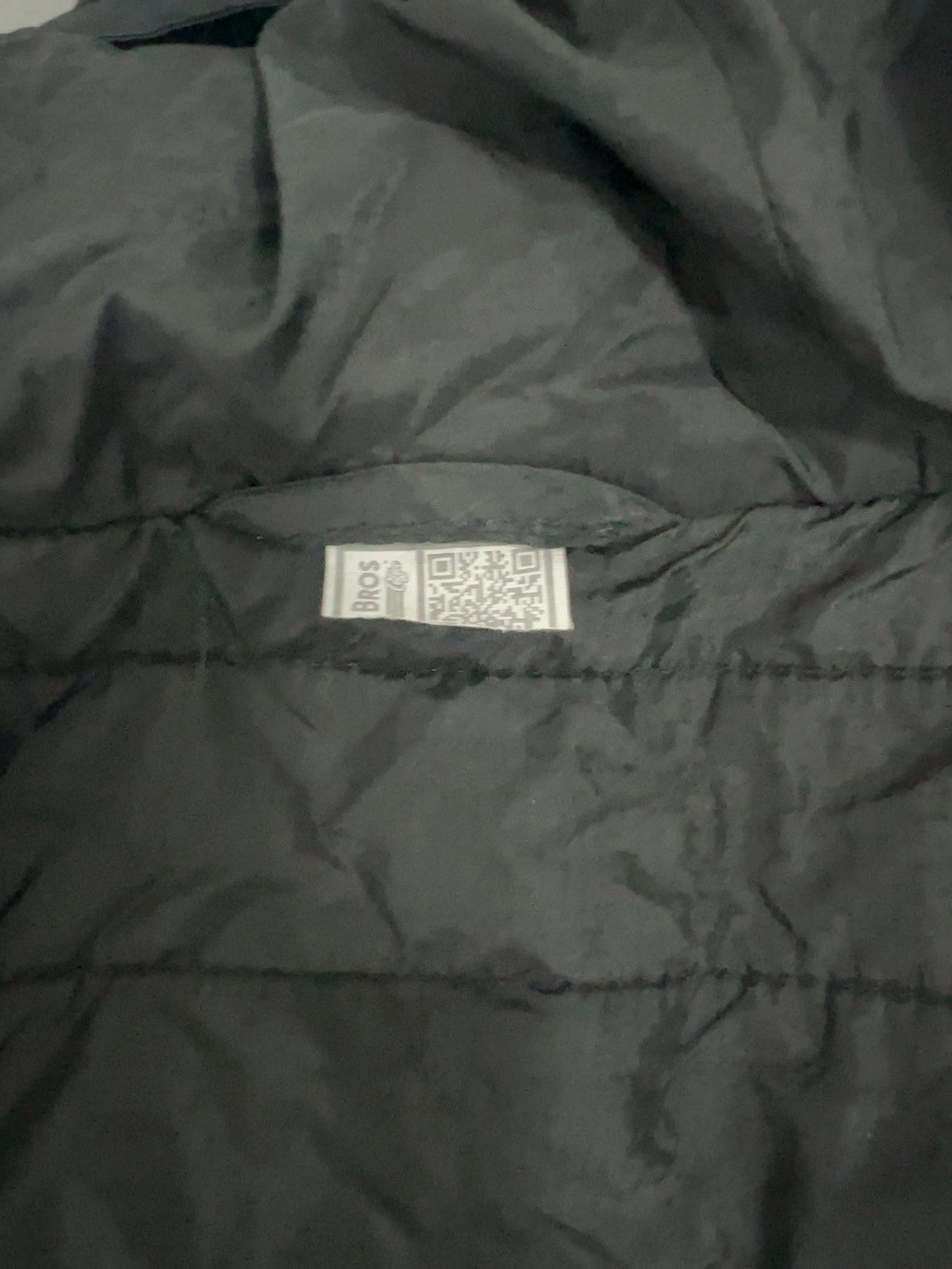 Dutch Bros Coffee Black Quilted Puffer Hooded Full Zip Jacket M