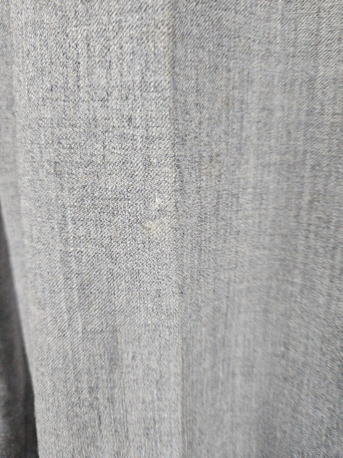 VTG Lands End Gray 100% Worsted Wool Flat Front Dress Pants Trousers USA 33