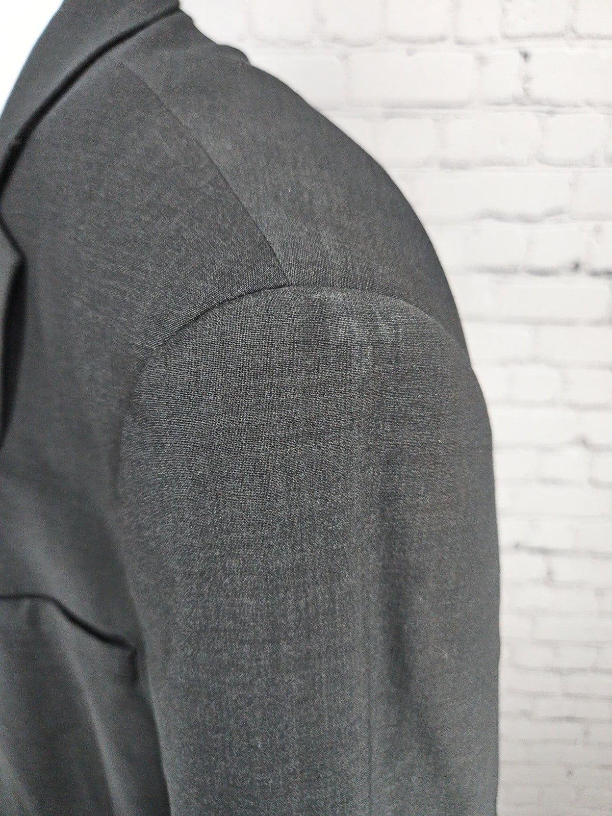 Calvin Klein Charcoal Gray Wool Blend 2 Button Notch Blazer Sport Coat 46R