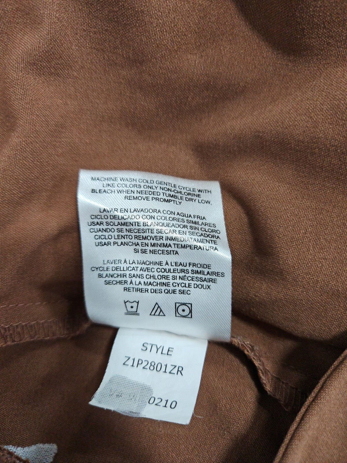 Ellen Tracy Brown Zip Pocket Slim Ankle Women's Dress Pants 2 (30X27.5)