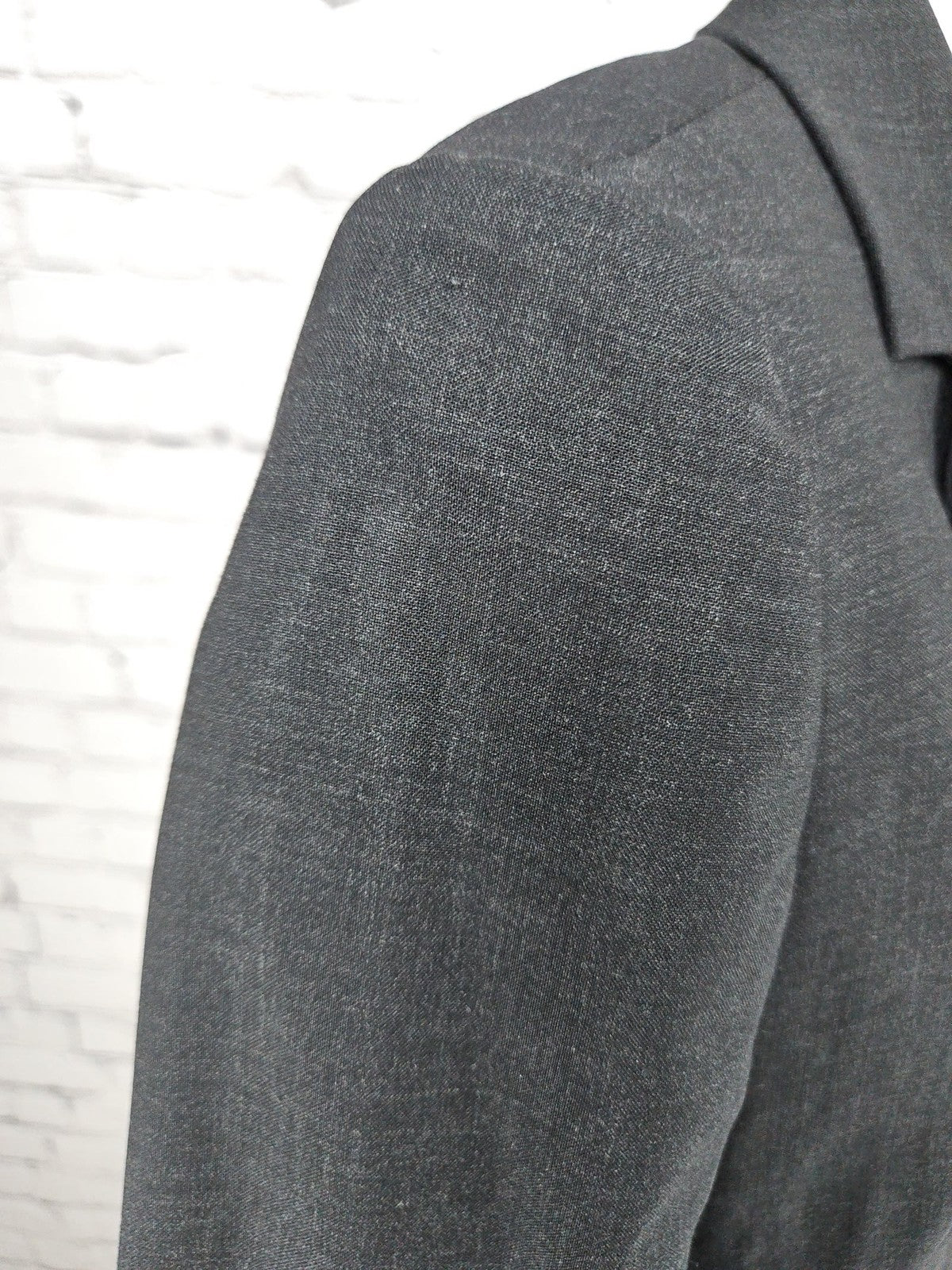 J.Crew Stretch Charcoal Gray Wool Blend 2 Button Notch Lapel Blazer Jacket 0