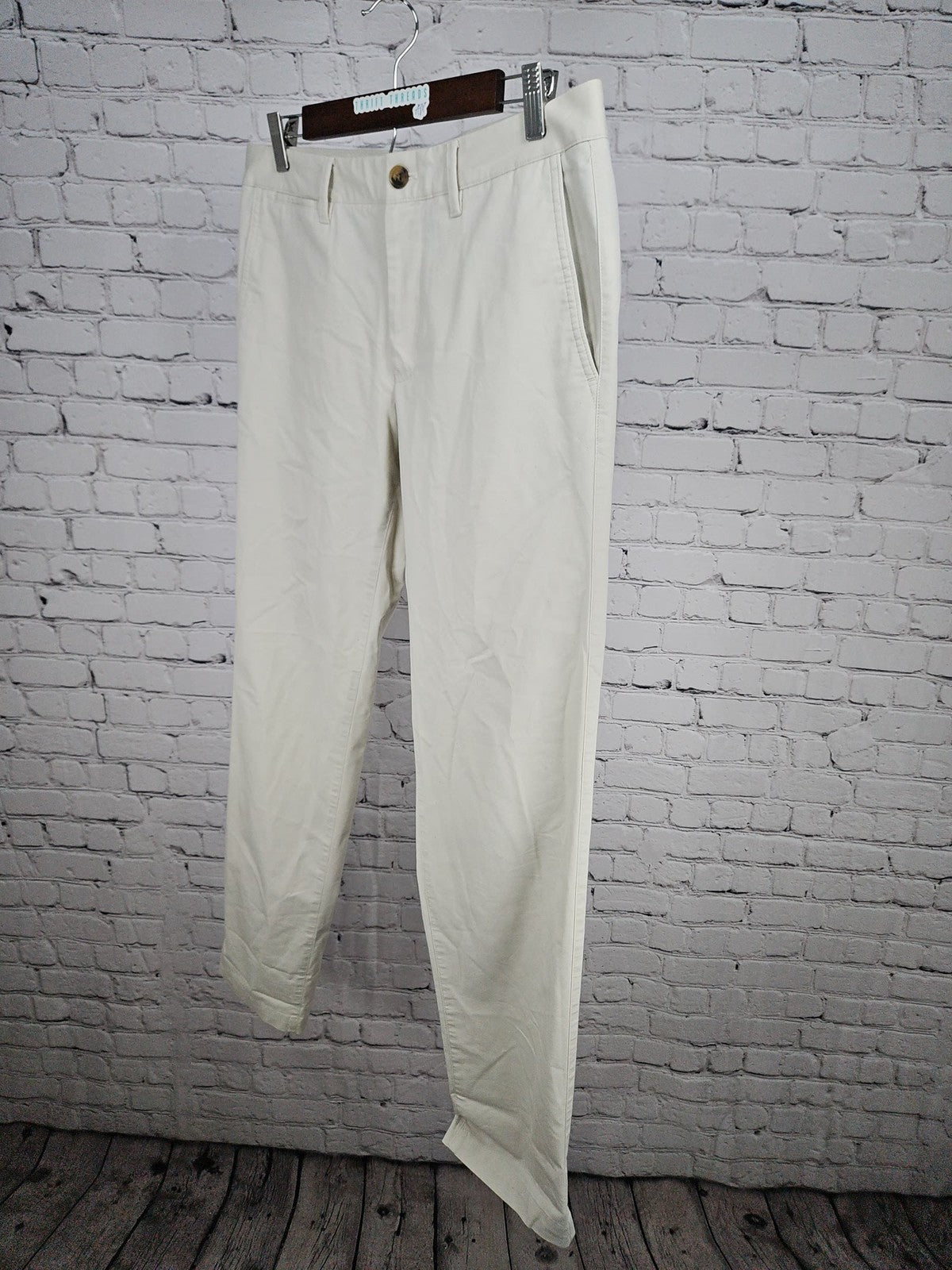 Bonobos Slim Fit Cream Stretch Cotton Blend Chino Pants Men's 31