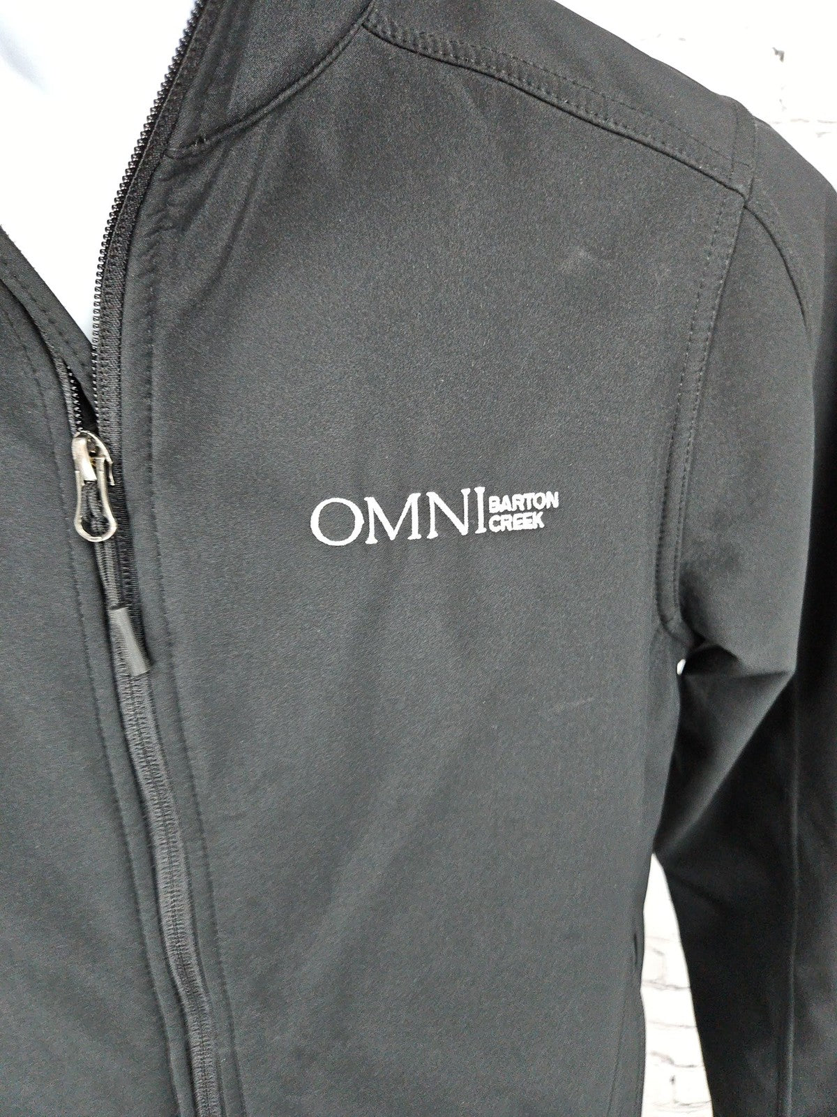 Port Authority Omni Barton Creek Black Soft Shell Full Zip Jacket Men's XS