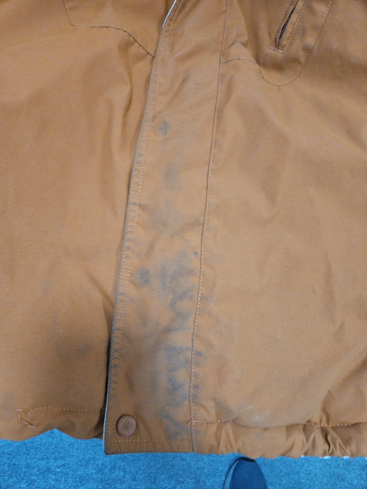 VTG Columbia 3 in 1 Orange Cream Hooded Ski Jacket Puffer Fleece Liner XXL