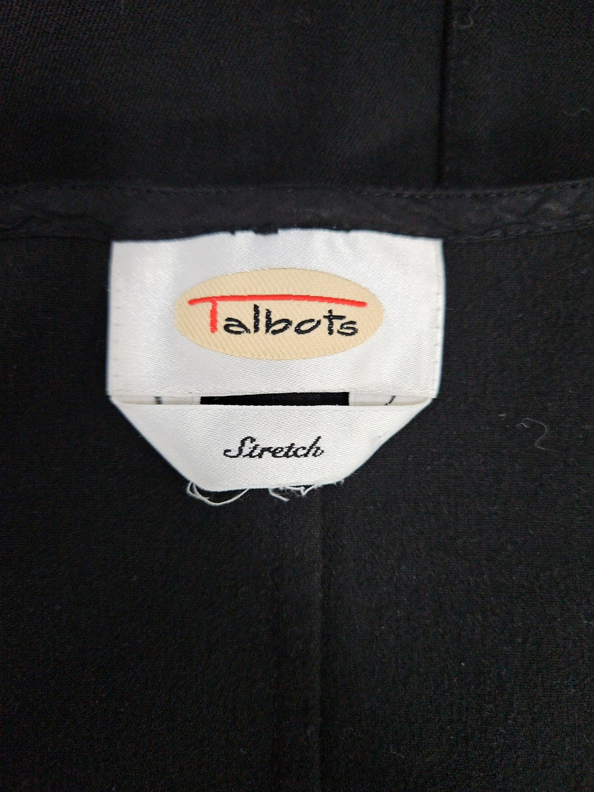 VTG Talbots Black Stretch Button Front Sleeveless Jumper Shift Dress 12