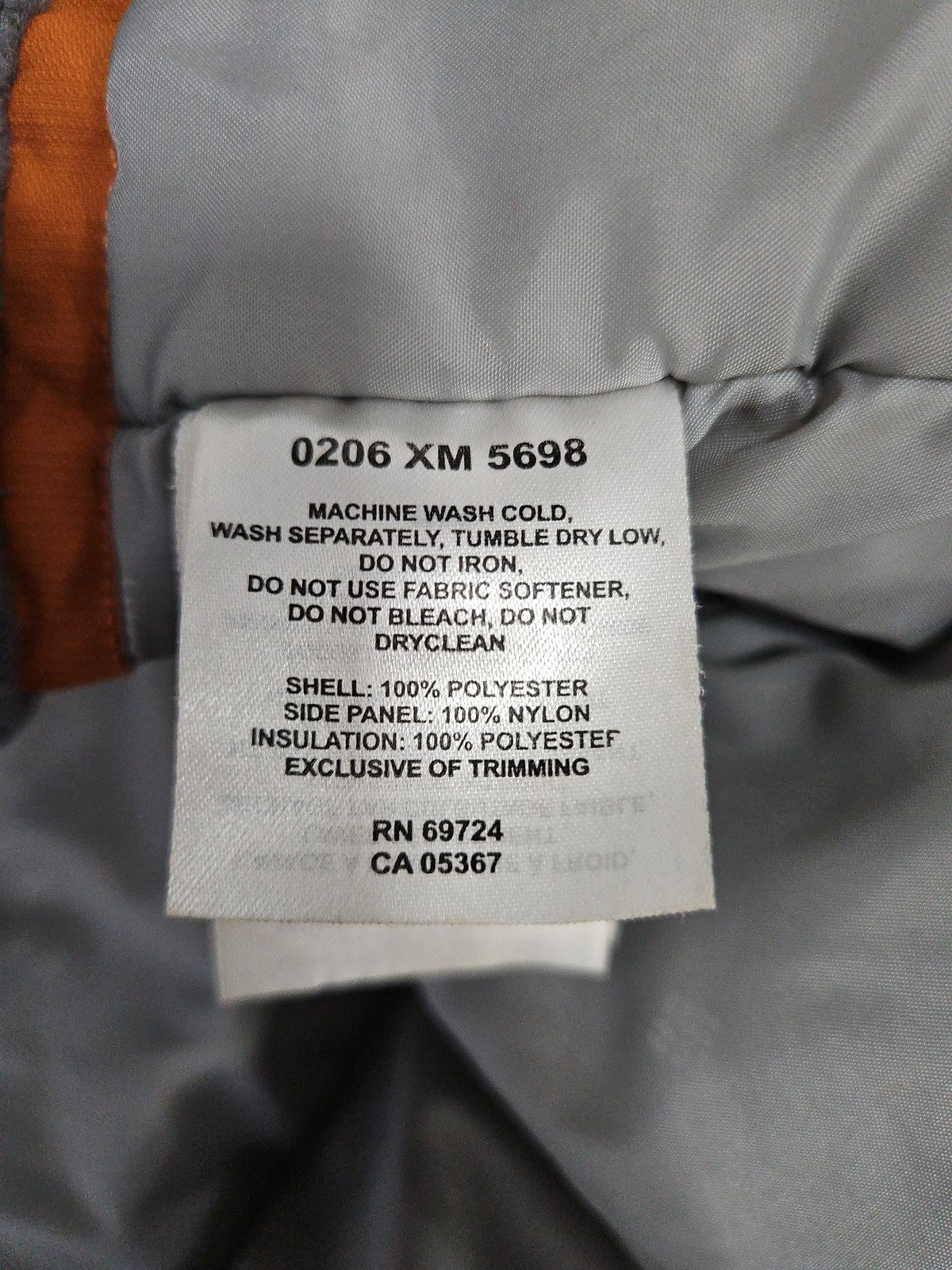 VTG Columbia 3 in 1 Orange Cream Hooded Ski Jacket Puffer Fleece Liner XXL