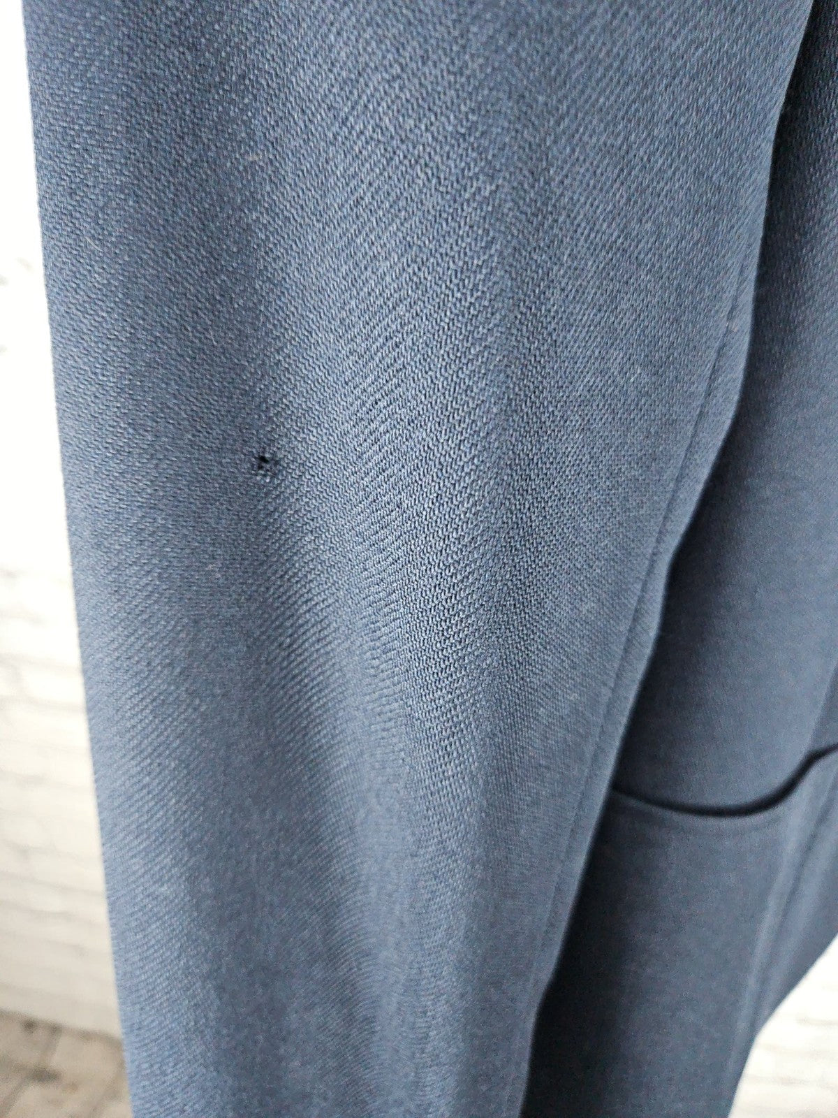 VTG Roots Women's Navy 100% Wool Gold 2 Button Patch Pocket Notch Blazer M