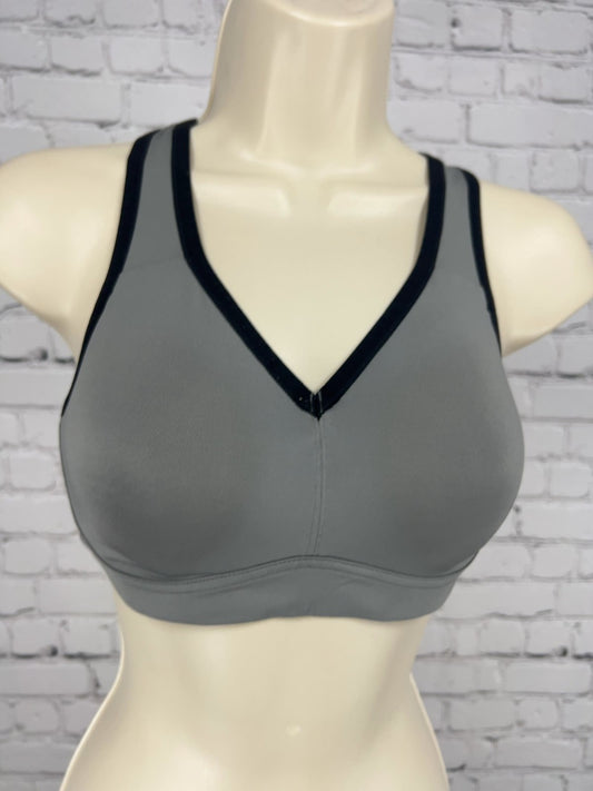 Natori Gray Black Trim Racerback Wireless Contour Sports Bra 32C