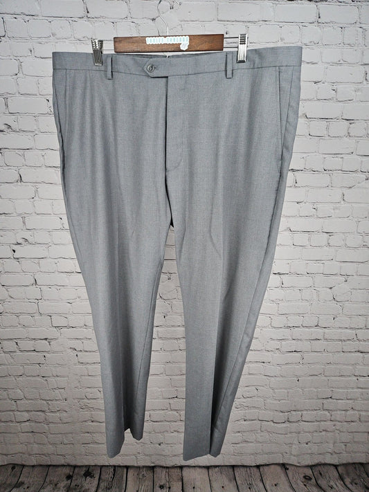 Jos A Bank 1905 Light Gray 100% Wool Flat Front Dress Pants 40R