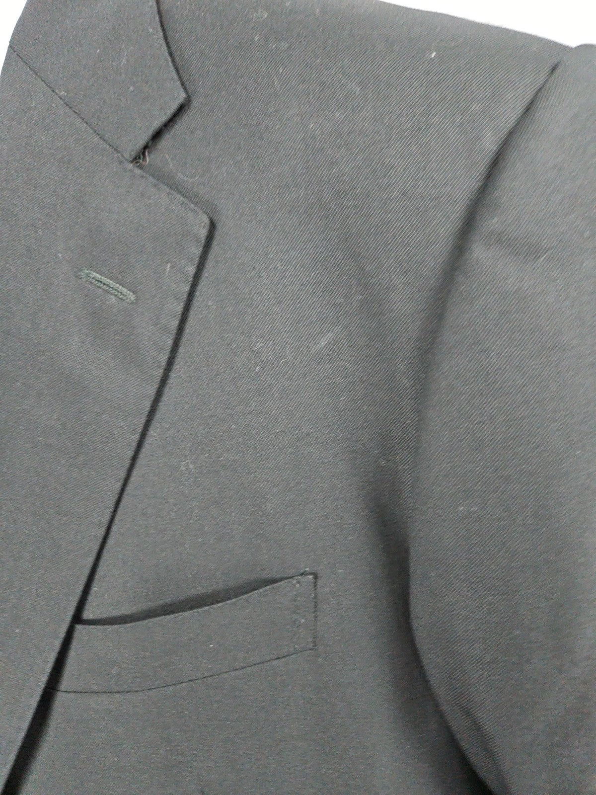 Corneliani Black Super 150s Virgin Wool 2 Button Notch Blazer Sport Coat 54R