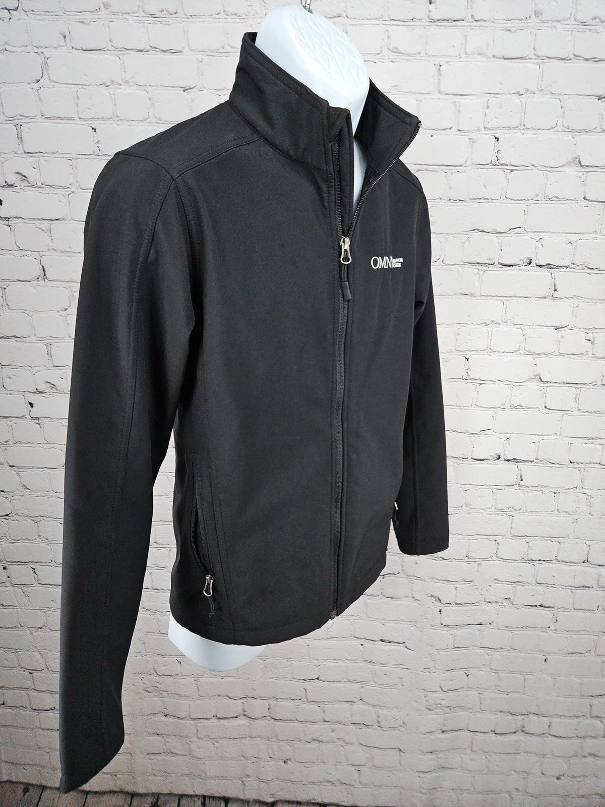 Port Authority Omni Barton Creek Black Soft Shell Full Zip Jacket Men's XS