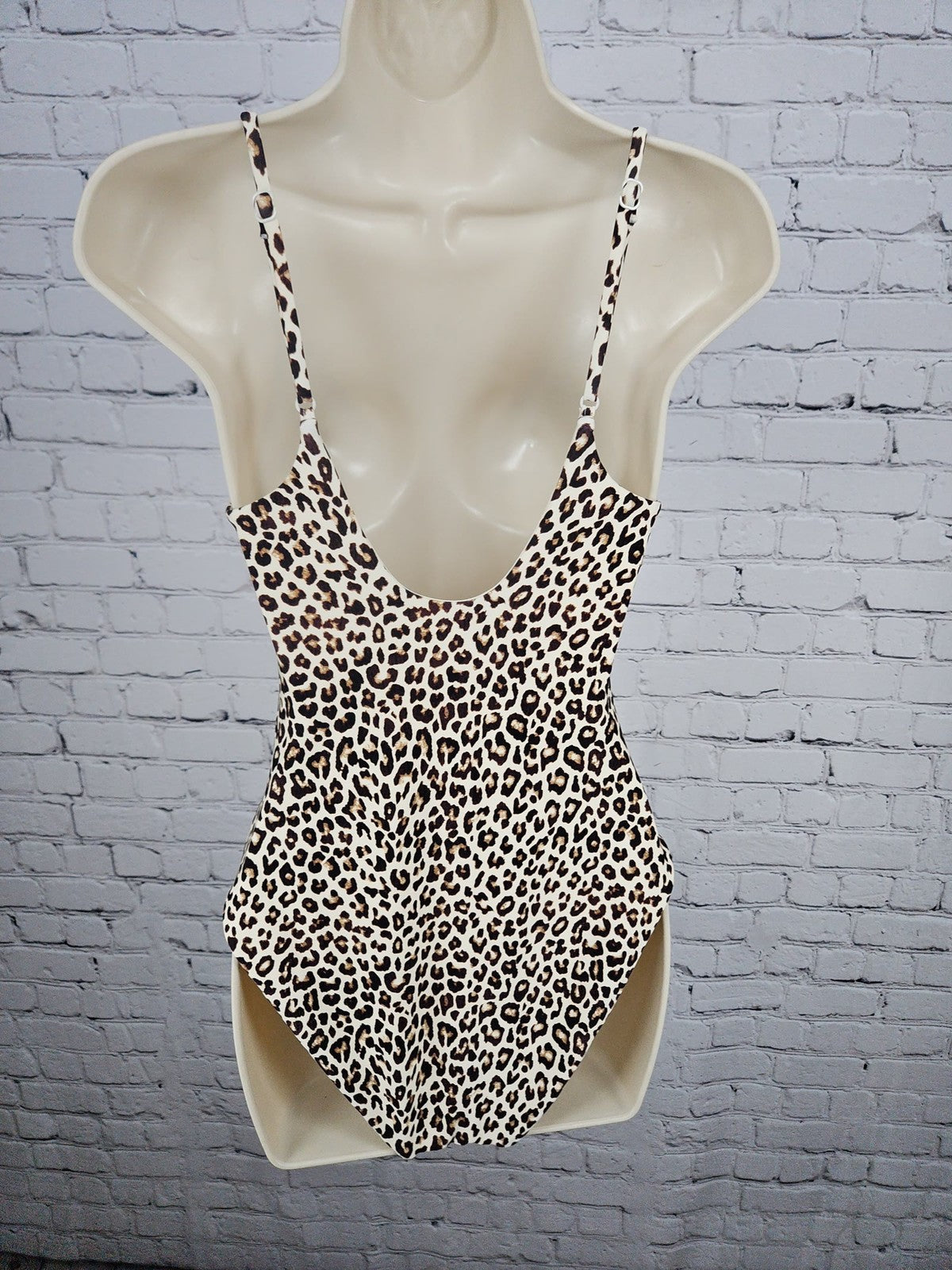 J.Crew Classic Sculpt Leopard Print V Neck One Piece Swimsuit 10