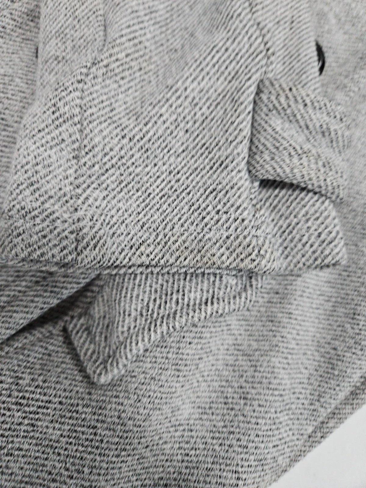 Sebby Gray Hooded Double Breasted Belted Women's Peacoat Jacket S