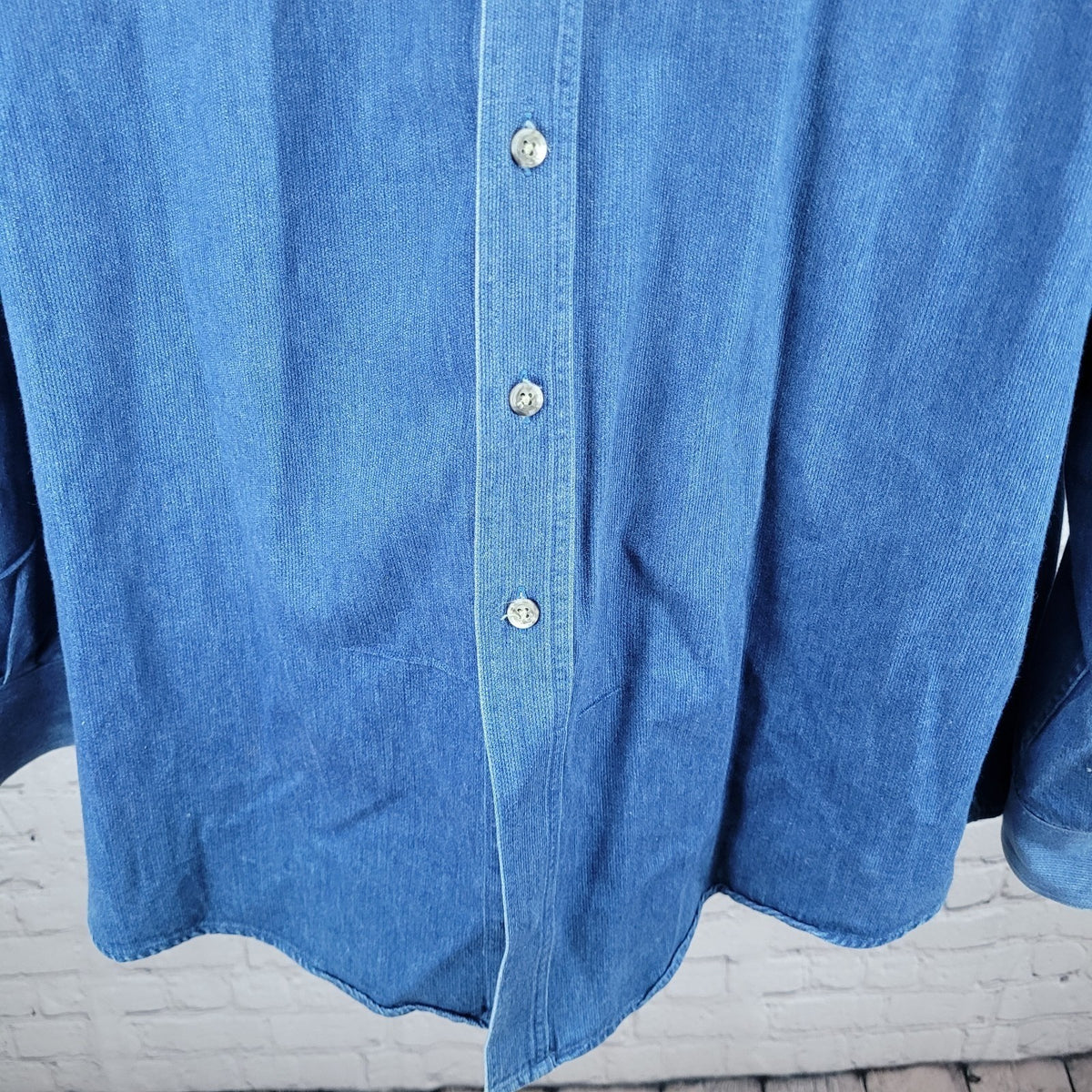 Kansas State Wildcats Creekwood Blue Cotton Button Down Shirt USA Made Size 2XT