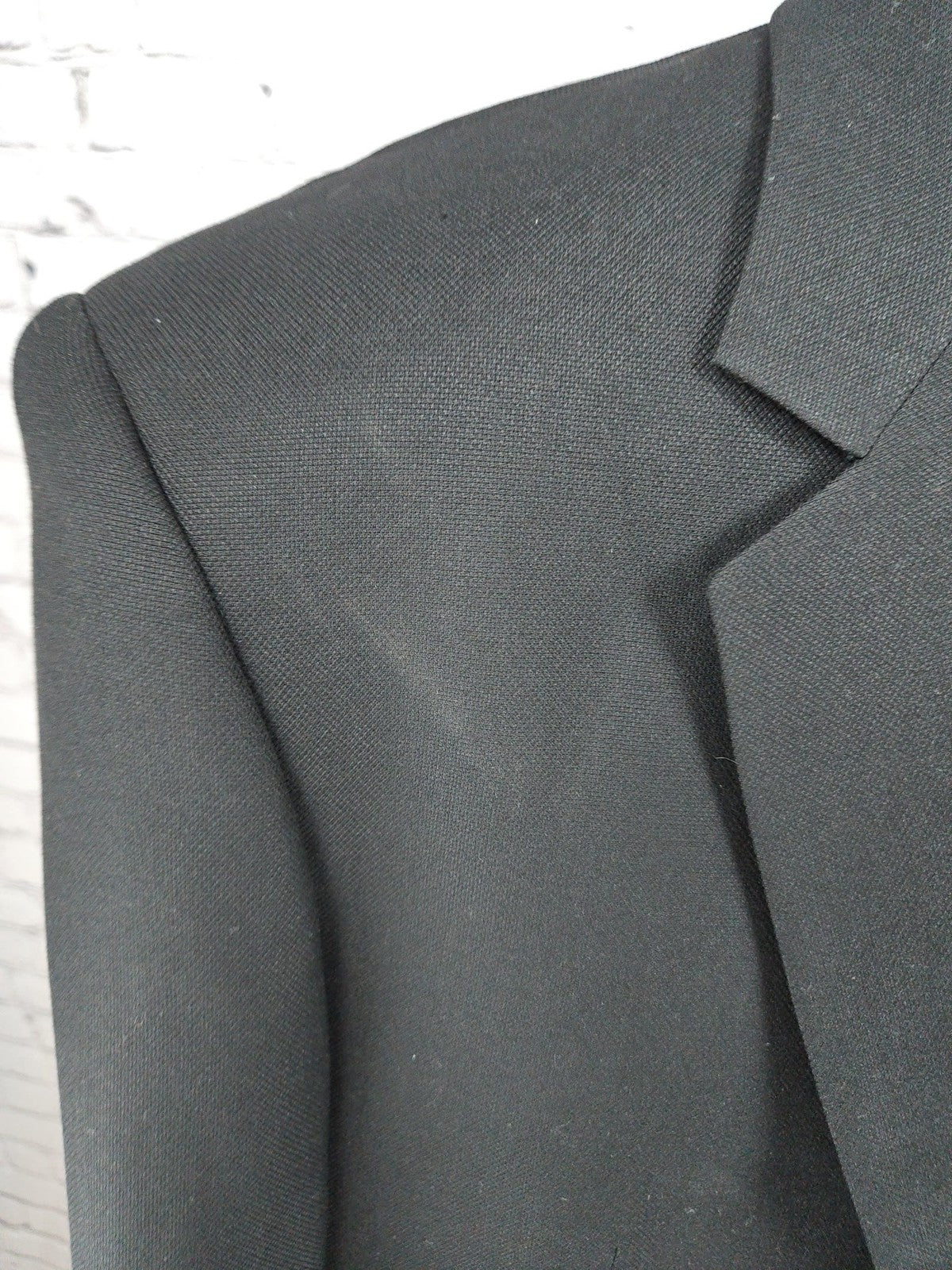 Croft & Barrow Black 2 Button Single Vented Notch Blazer Sport Coat 40R
